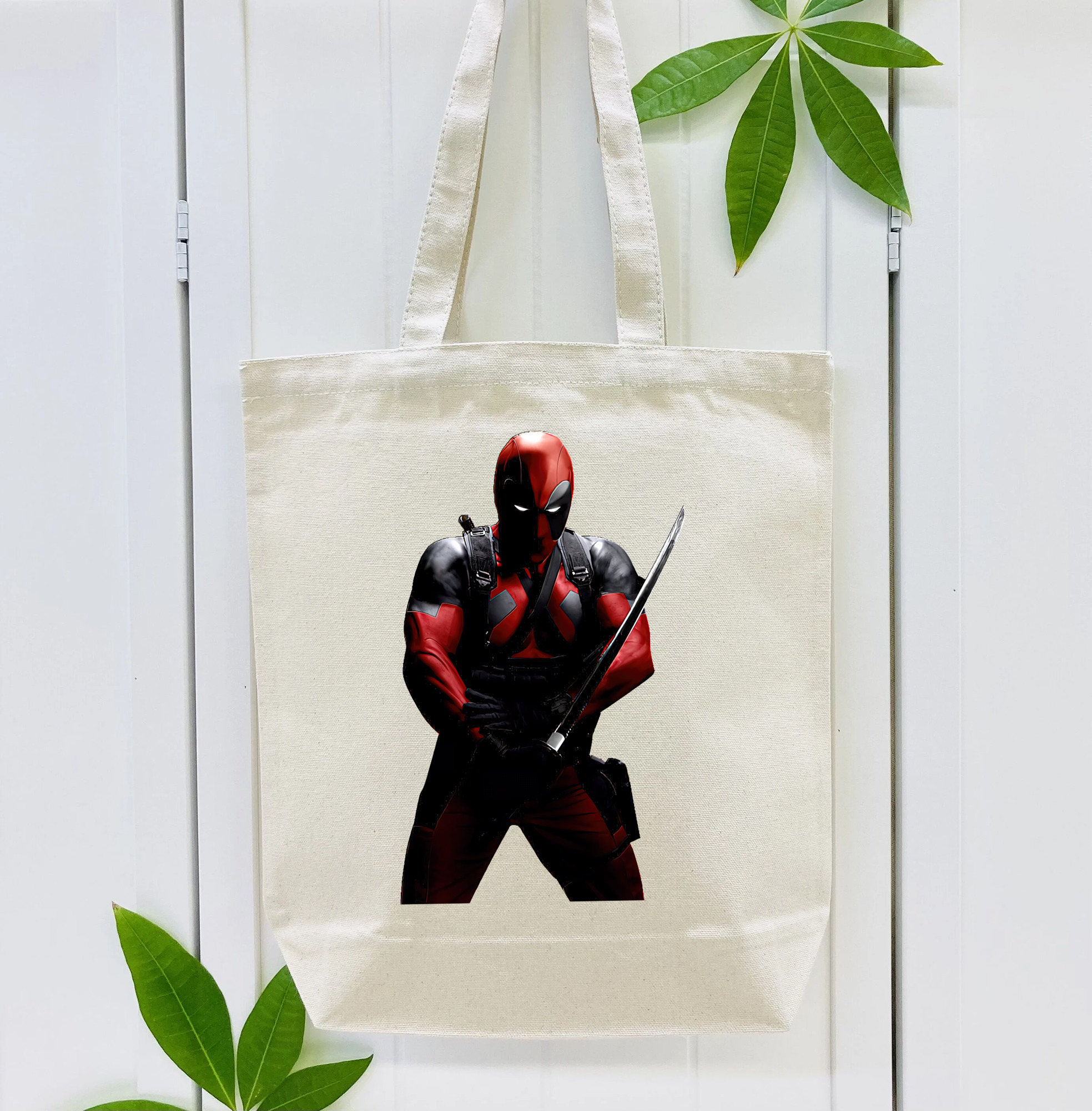 Deadpool デッドプール 縦型キャンバス生地手提げバッグ　トートバッグ