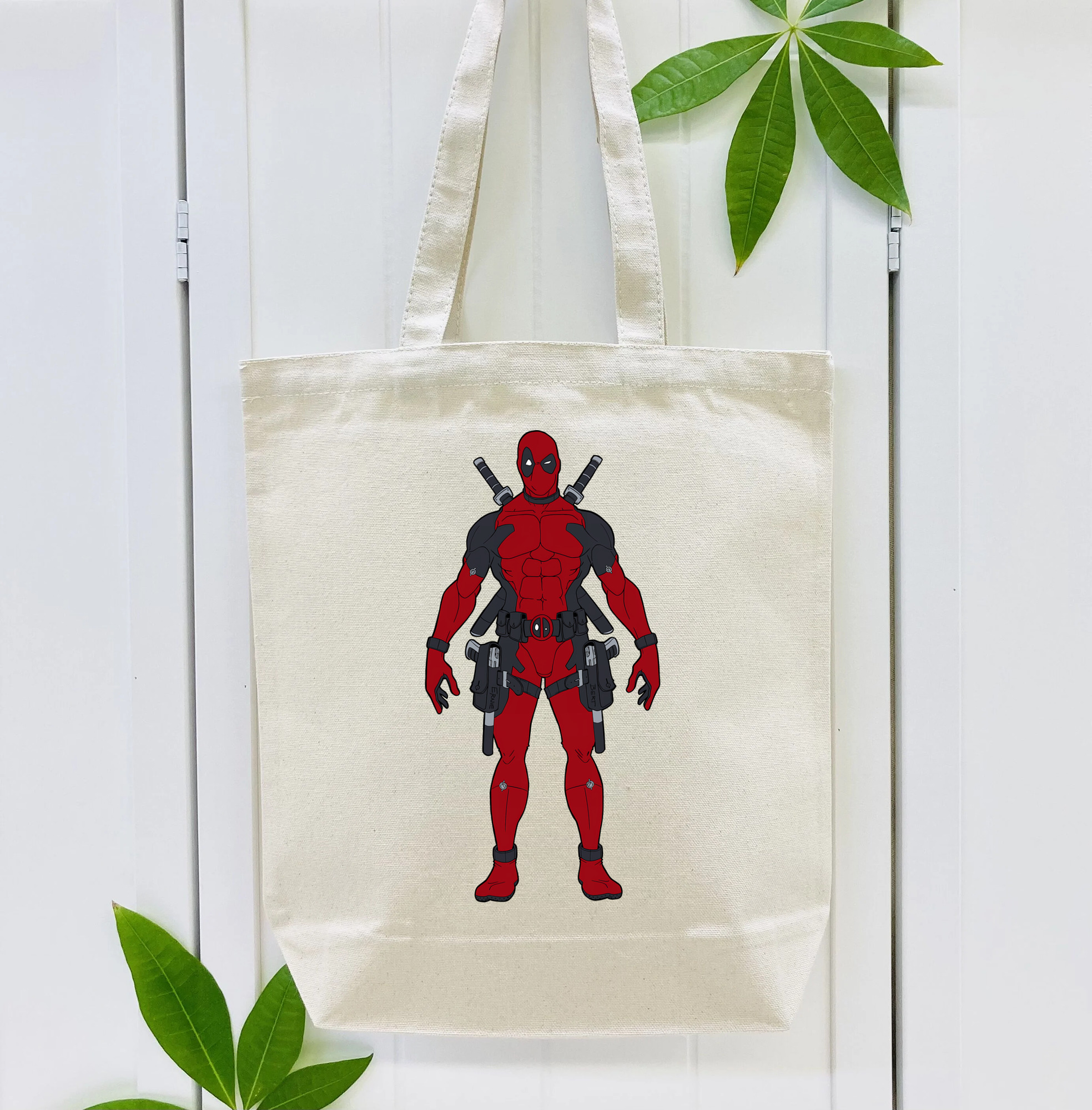 Deadpool デッドプール 縦型キャンバス生地手提げバッグ　トートバッグ
