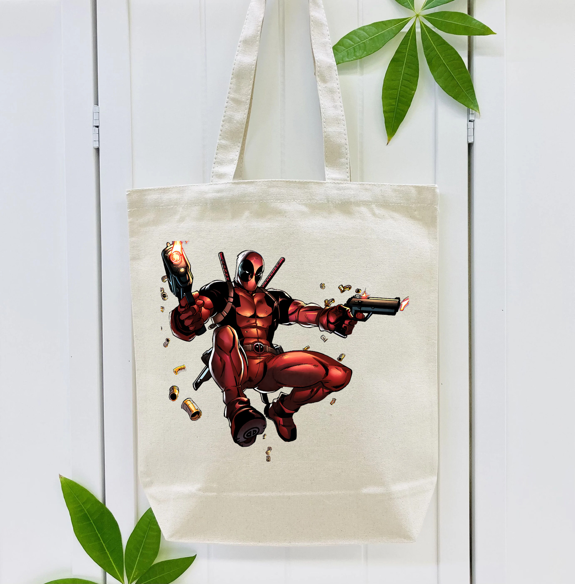 Deadpool デッドプール 縦型キャンバス生地手提げバッグ　トートバッグ