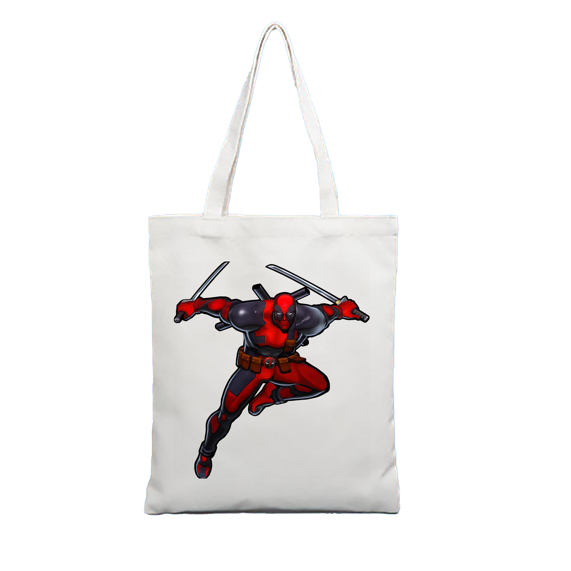 （画像用） Deadpool デッドプール 縦型キャンバス生地手提げバッグ　トートバッグ