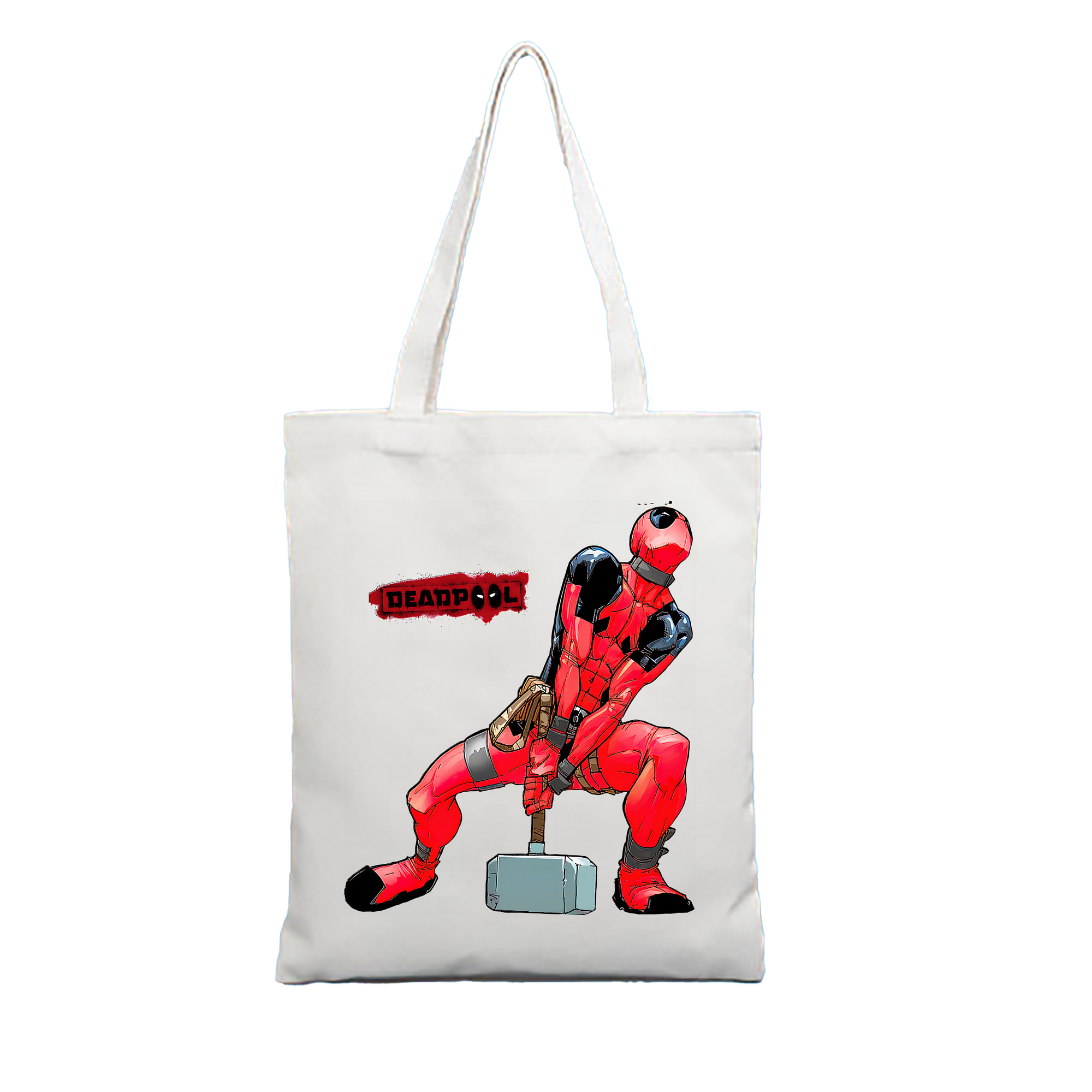 （画像用） Deadpool デッドプール 縦型キャンバス生地手提げバッグ　トートバッグ
