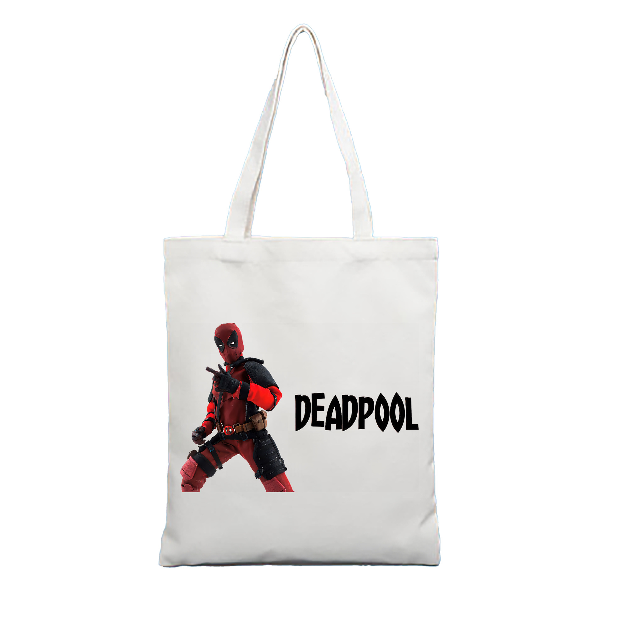 （画像用） Deadpool デッドプール 縦型キャンバス生地手提げバッグ　トートバッグ