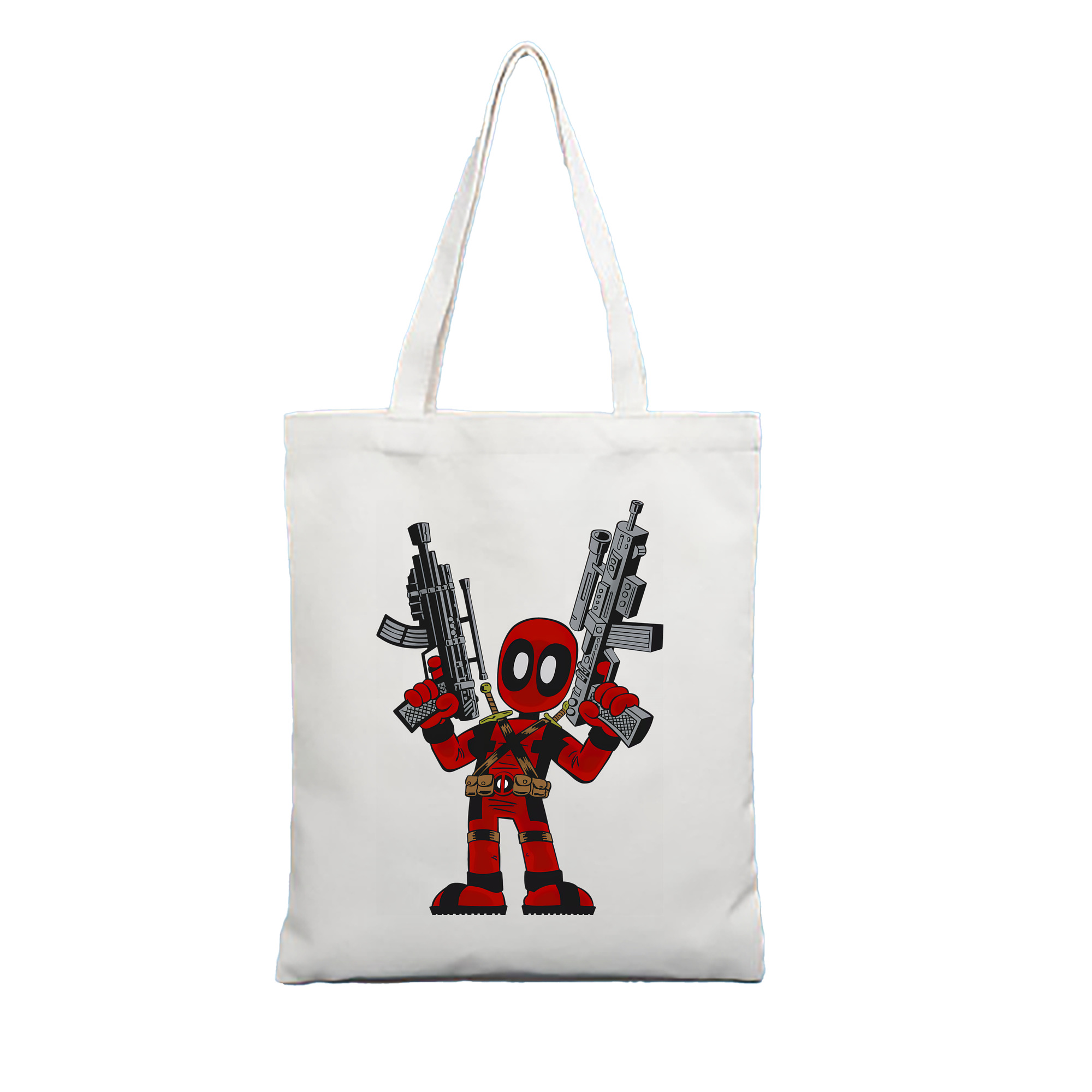 （画像用） Deadpool デッドプール 縦型キャンバス生地手提げバッグ　トートバッグ