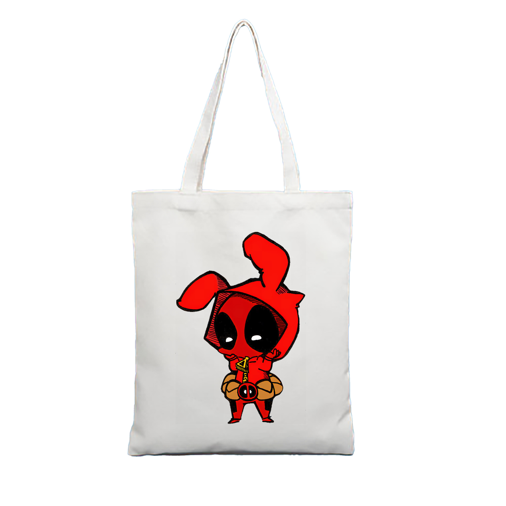 （画像用） Deadpool デッドプール 縦型キャンバス生地手提げバッグ　トートバッグ