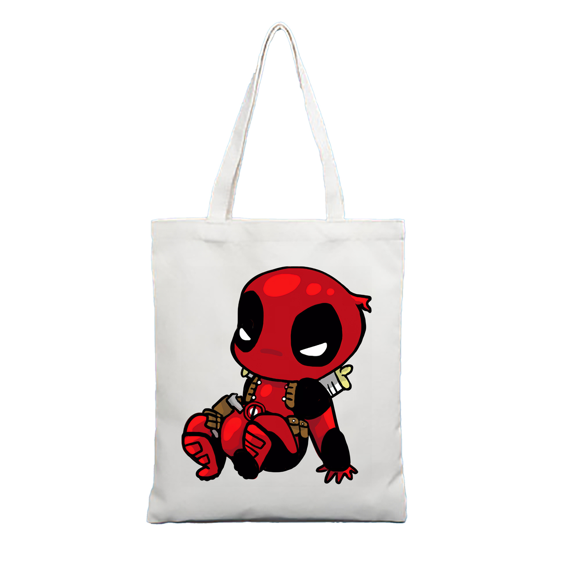 （画像用） Deadpool デッドプール 縦型キャンバス生地手提げバッグ　トートバッグ