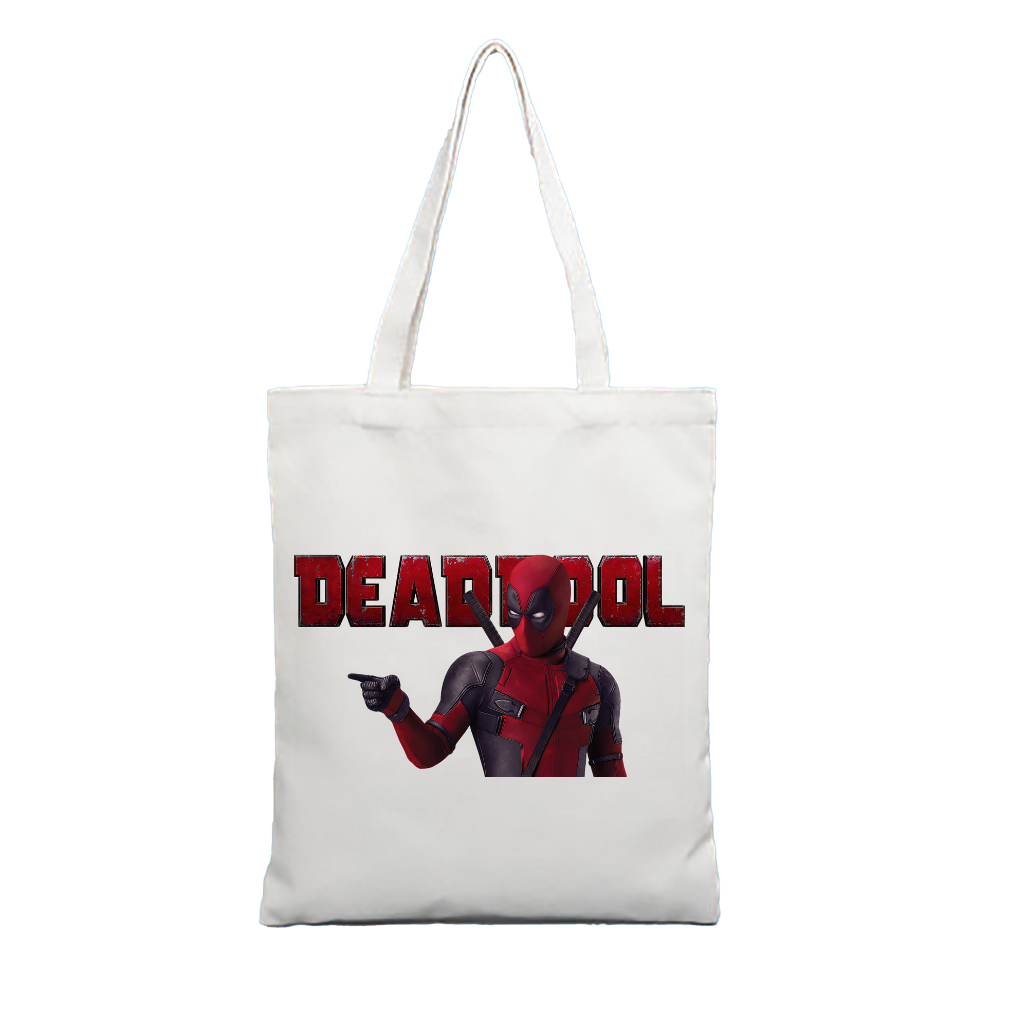 （画像用） Deadpool デッドプール 縦型キャンバス生地手提げバッグ　トートバッグ