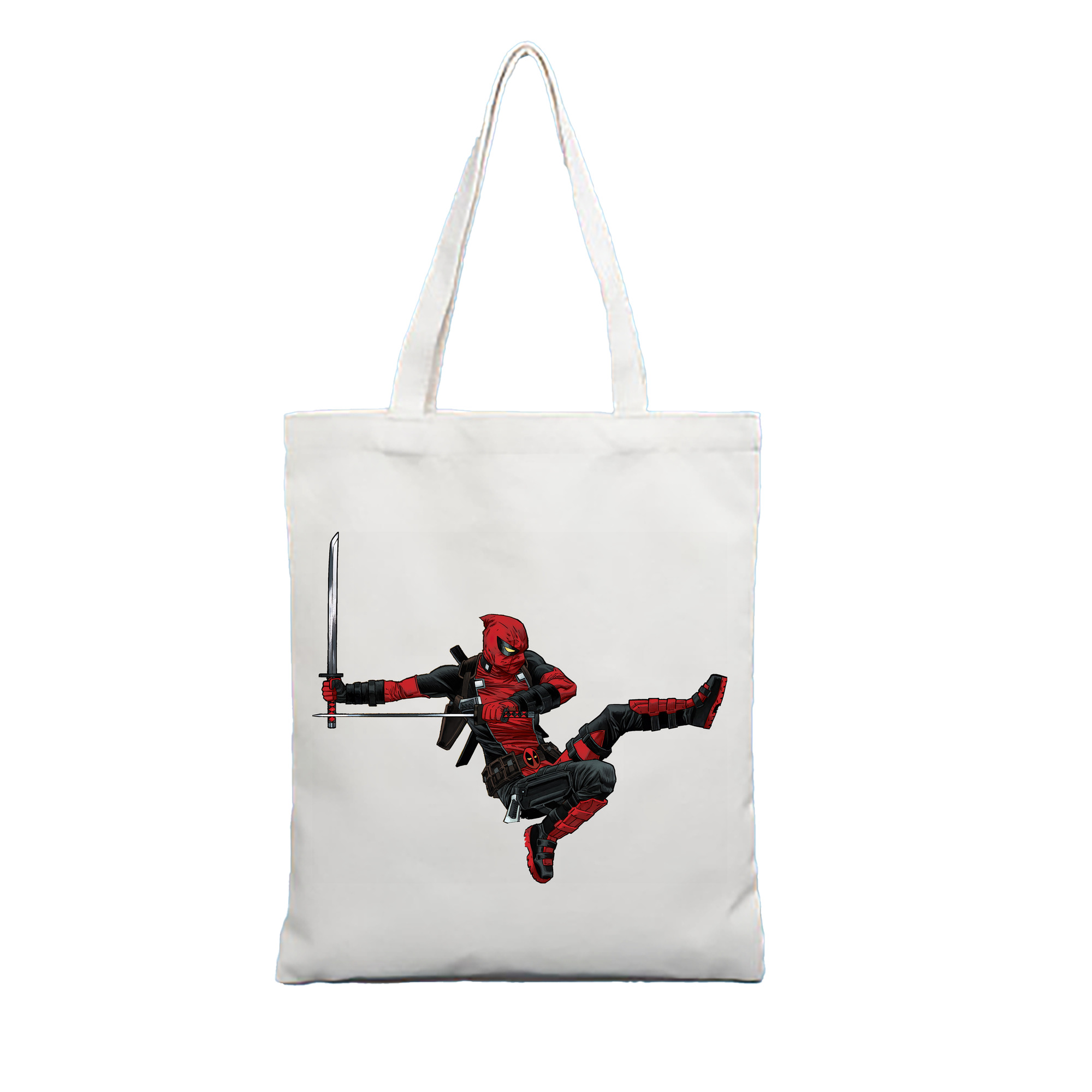 （画像用） Deadpool デッドプール 縦型キャンバス生地手提げバッグ　トートバッグ