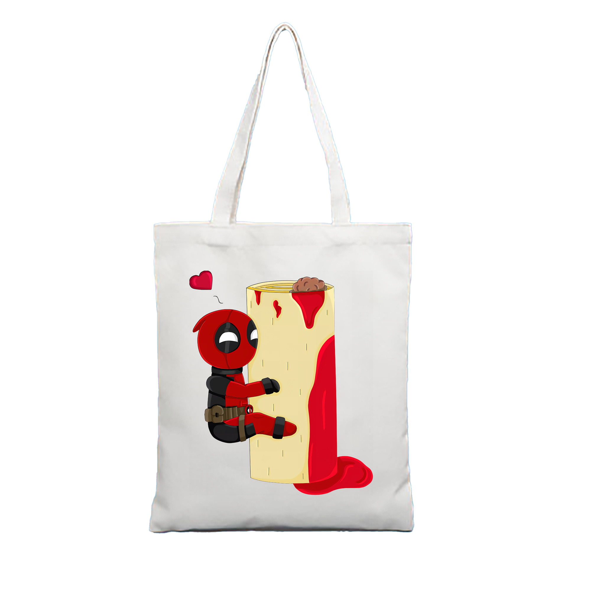 （画像用） Deadpool デッドプール 縦型キャンバス生地手提げバッグ　トートバッグ