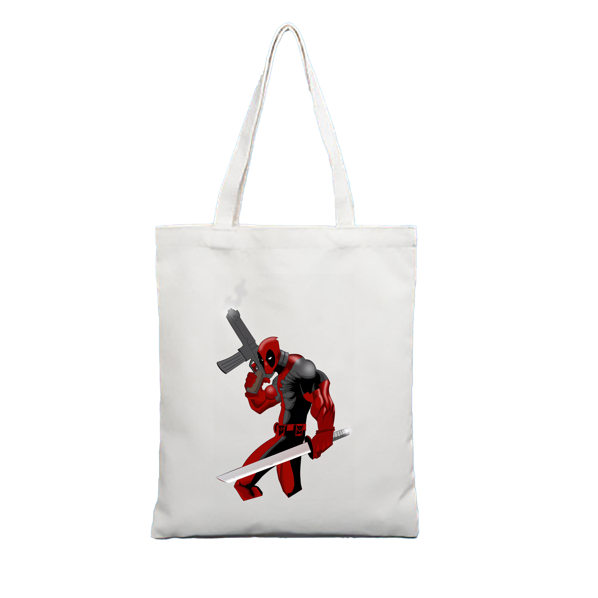 （画像用） Deadpool デッドプール 縦型キャンバス生地手提げバッグ　トートバッグ