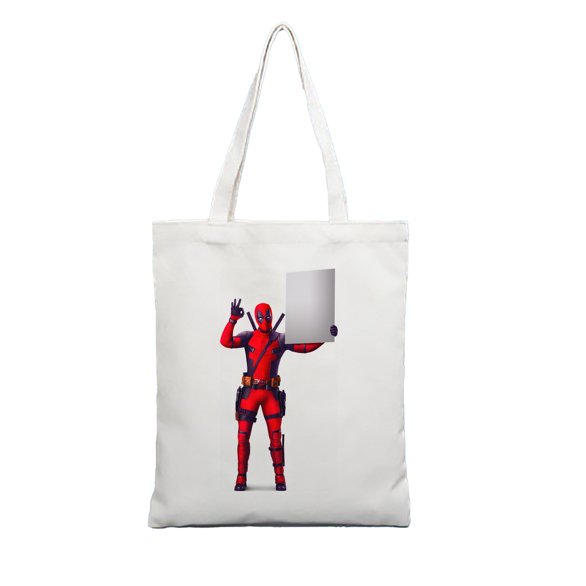 （画像用） Deadpool デッドプール 縦型キャンバス生地手提げバッグ　トートバッグ