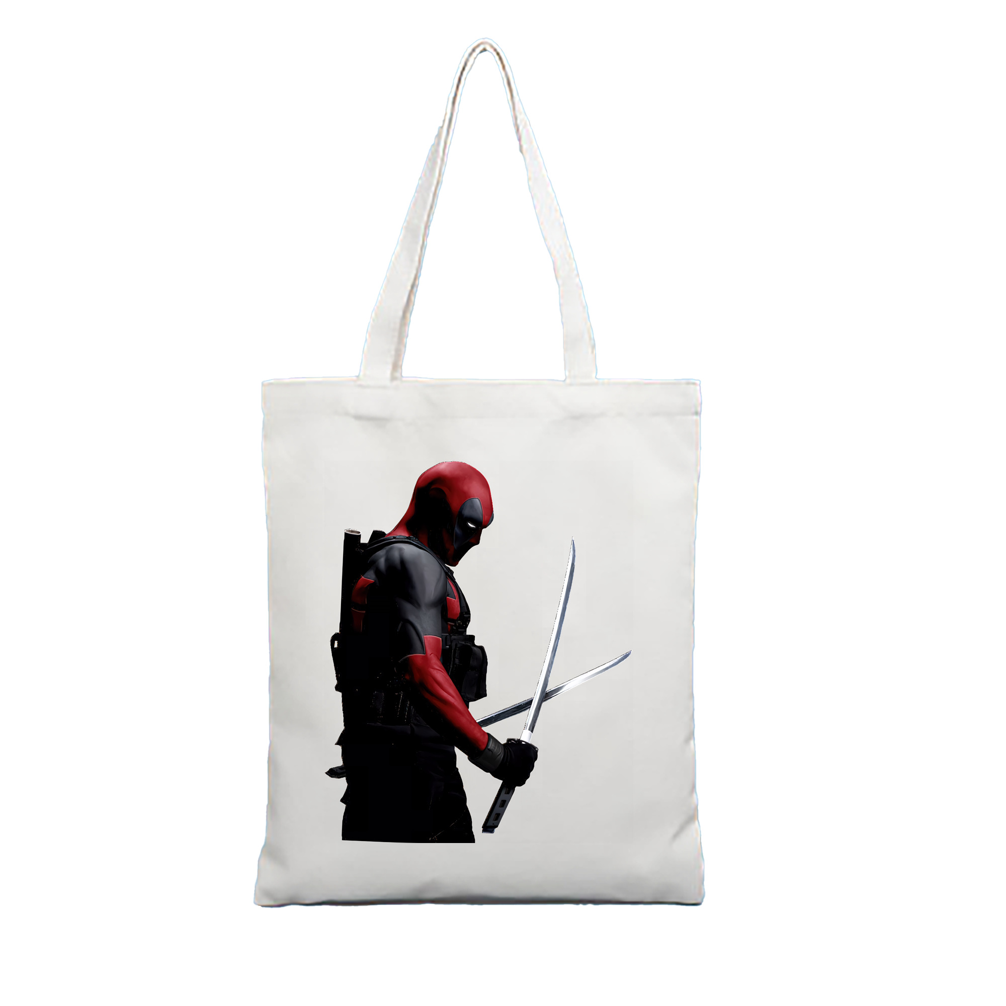 （画像用） Deadpool デッドプール 縦型キャンバス生地手提げバッグ　トートバッグ