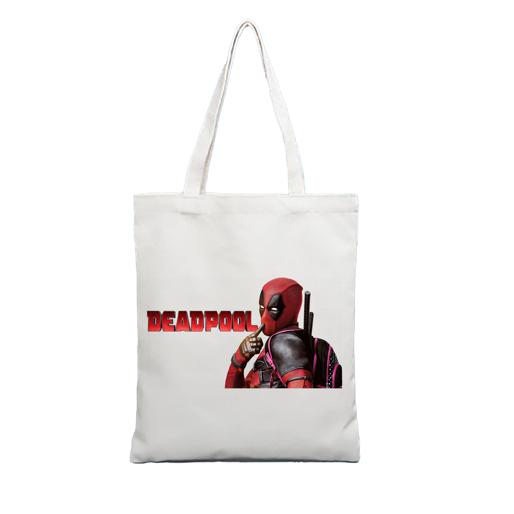 （画像用） Deadpool デッドプール 縦型キャンバス生地手提げバッグ　トートバッグ