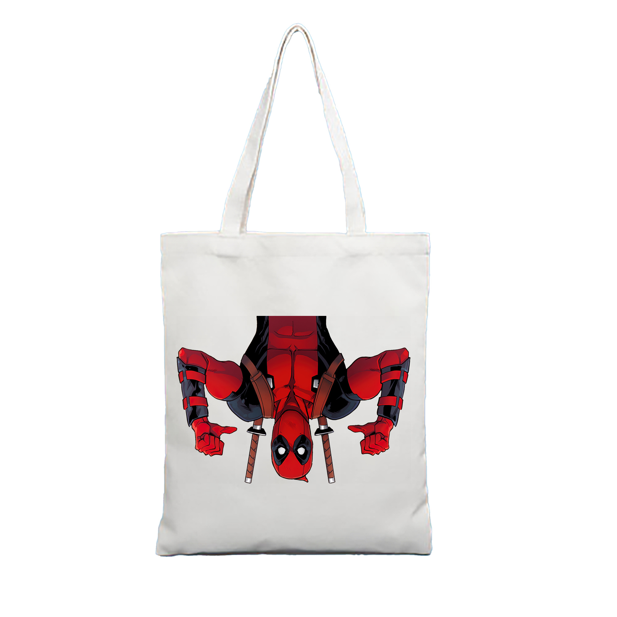 （画像用） Deadpool デッドプール 縦型キャンバス生地手提げバッグ　トートバッグ