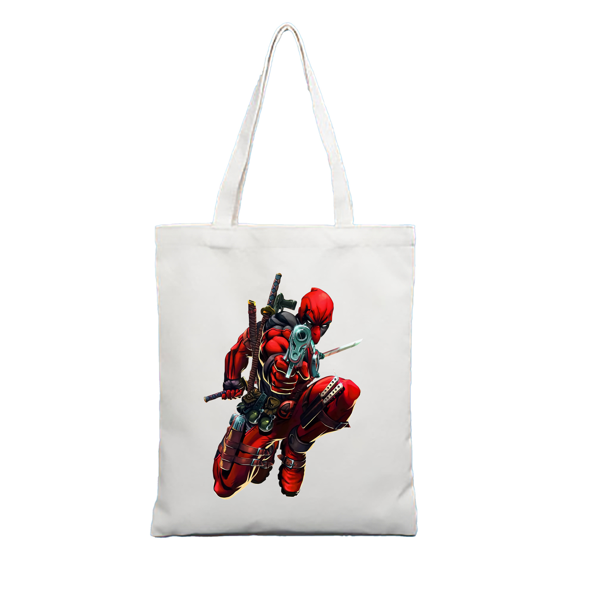 （画像用） Deadpool デッドプール 縦型キャンバス生地手提げバッグ　トートバッグ