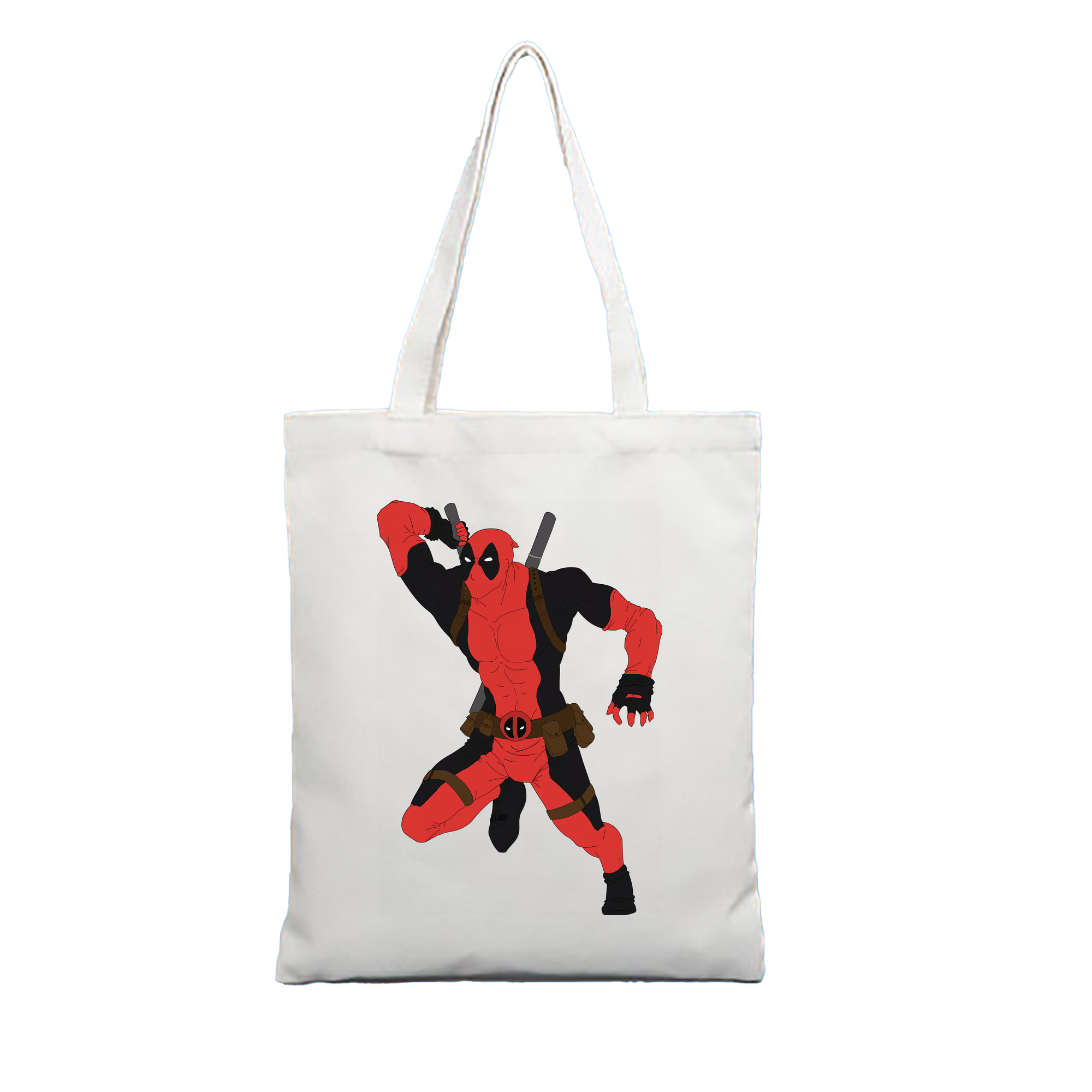 （画像用） Deadpool デッドプール 縦型キャンバス生地手提げバッグ　トートバッグ