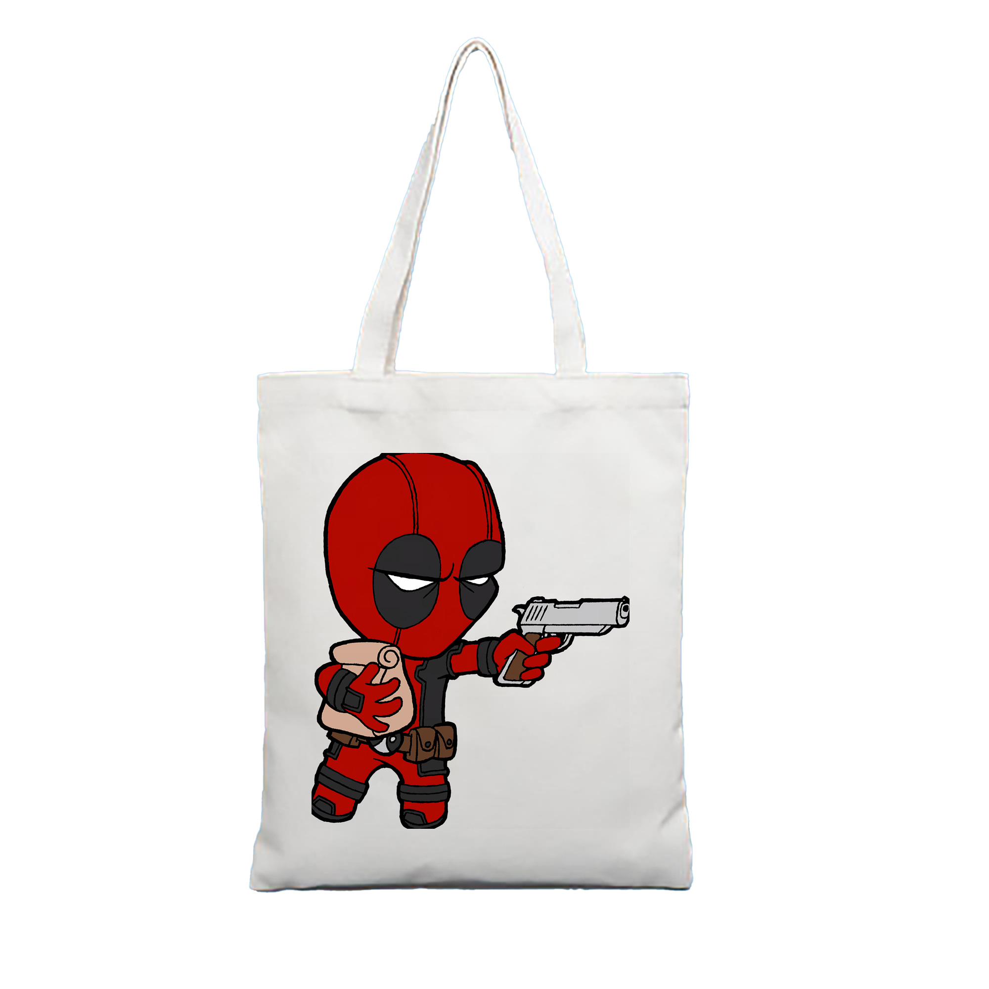 （画像用） Deadpool デッドプール 縦型キャンバス生地手提げバッグ　トートバッグ