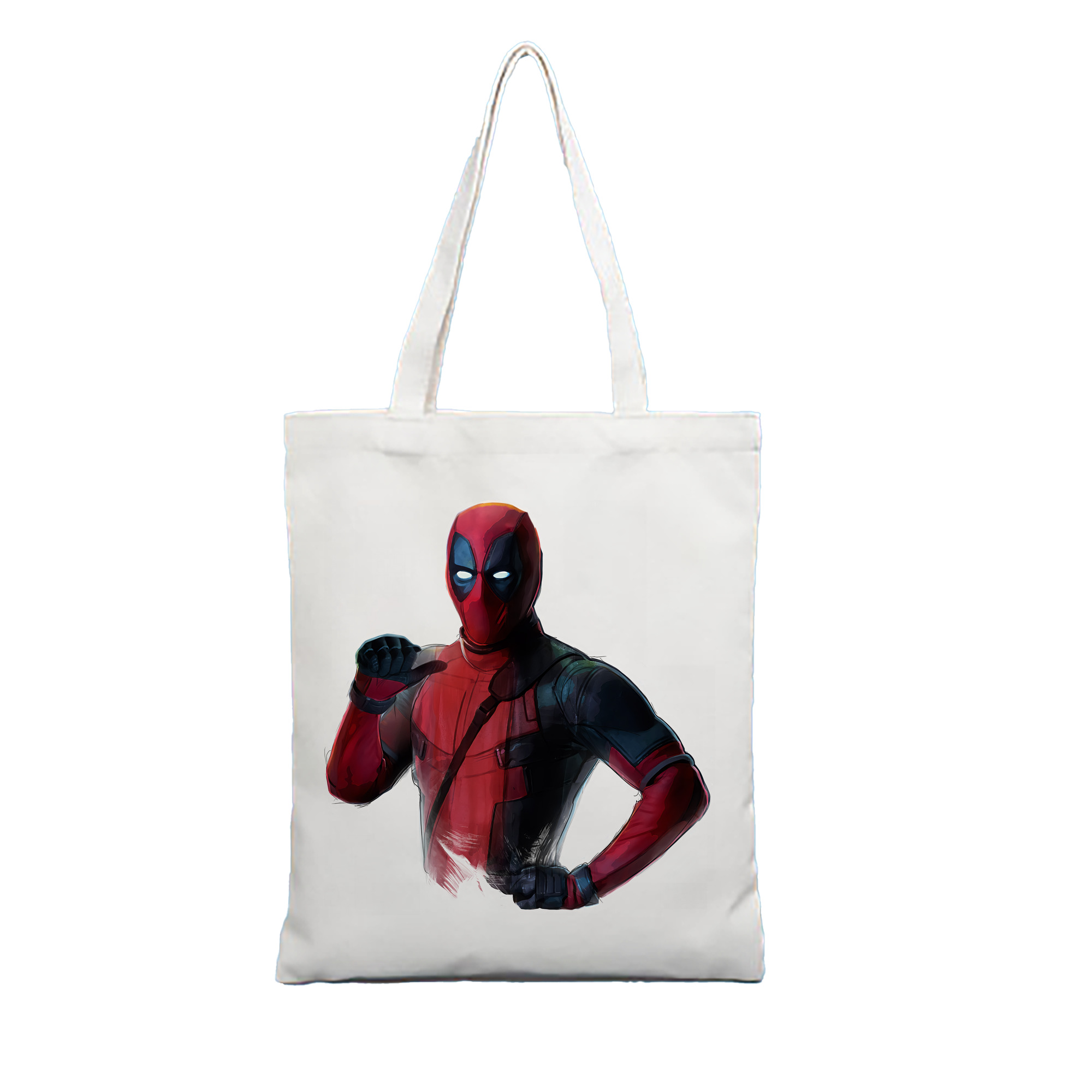 （画像用） Deadpool デッドプール 縦型キャンバス生地手提げバッグ　トートバッグ