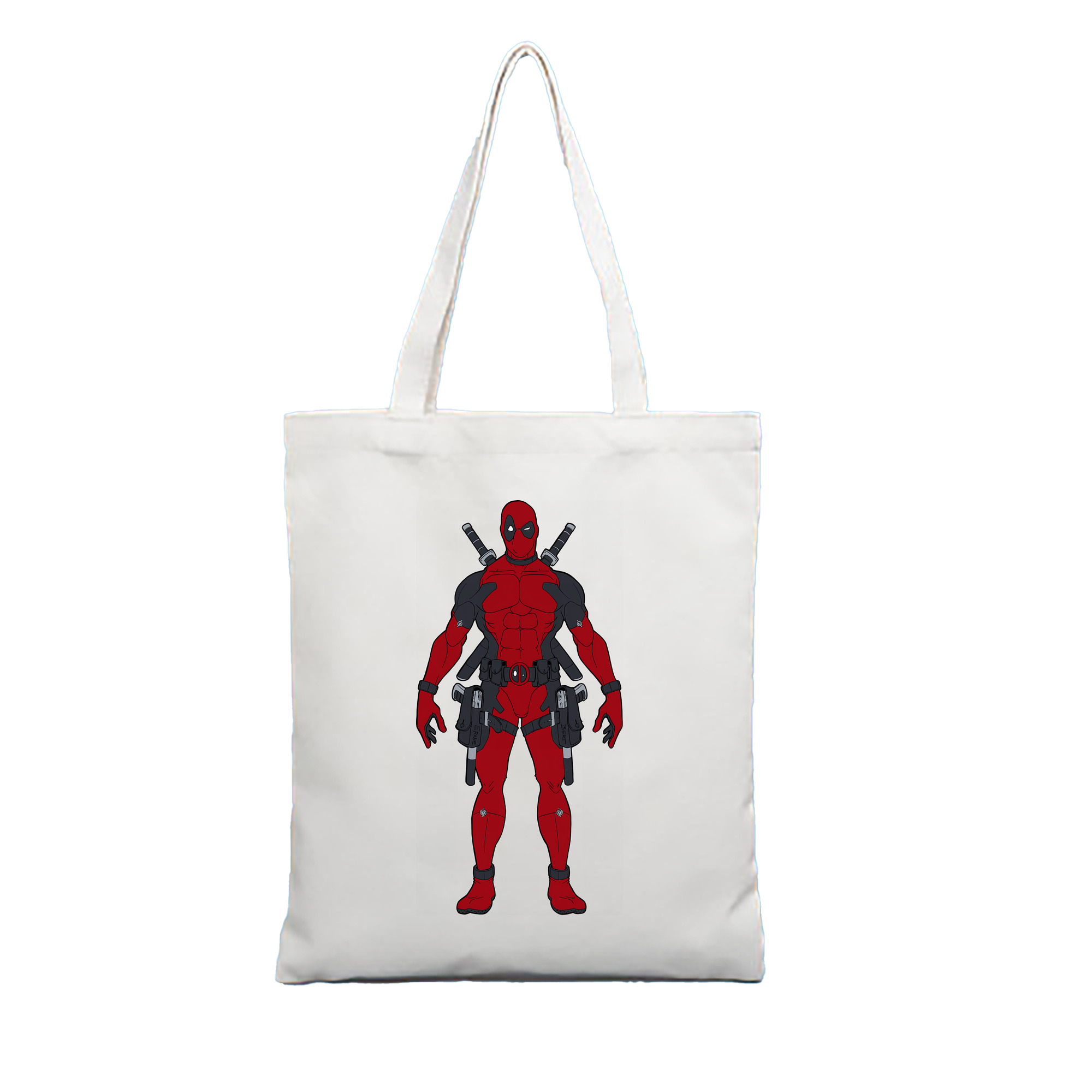 （画像用） Deadpool デッドプール 縦型キャンバス生地手提げバッグ　トートバッグ