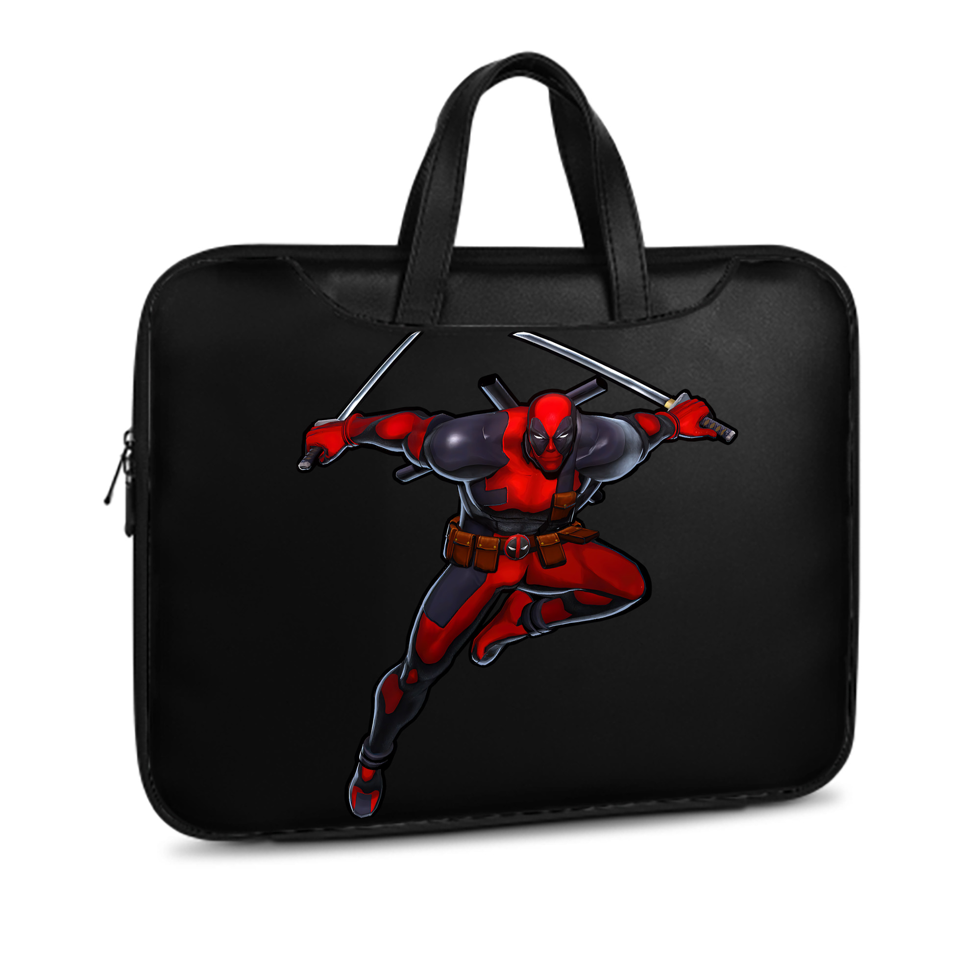 （画像用） Deadpool デッドプール レザーラップトップバッグ　ノートパソコンケース