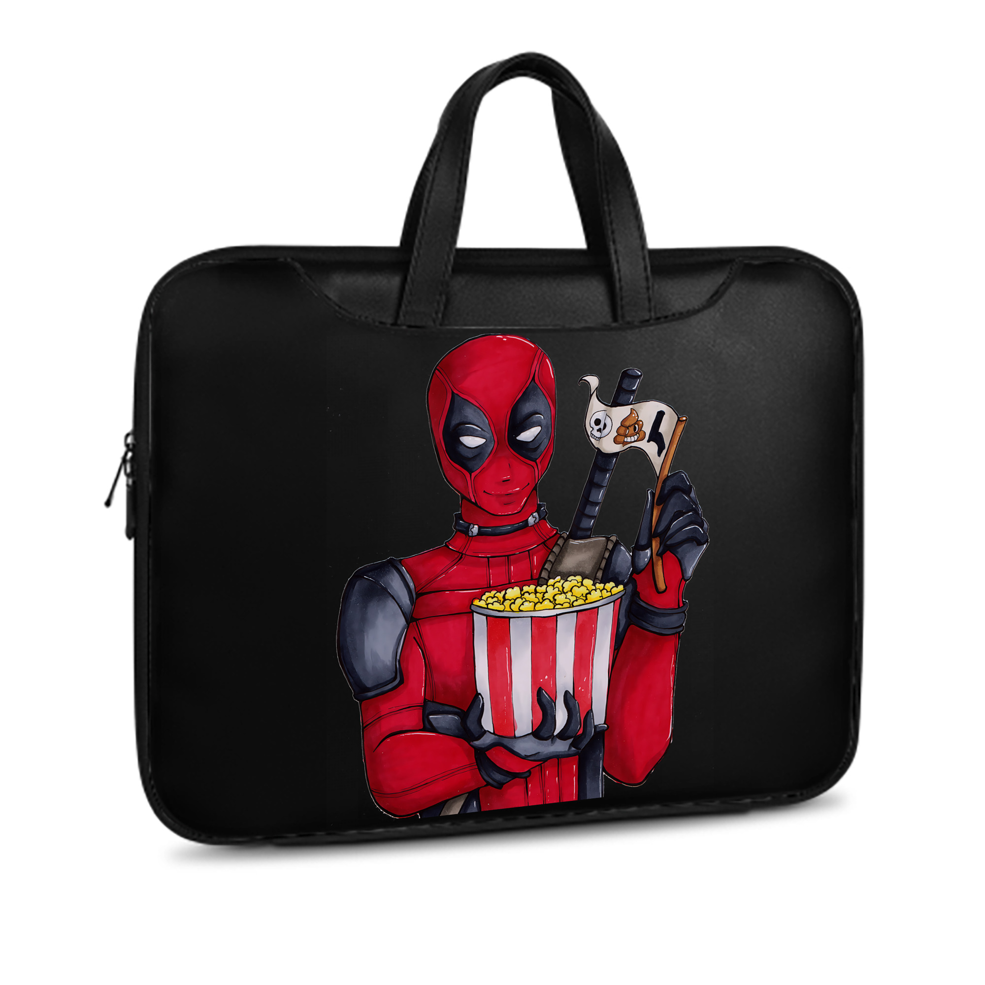（画像用） Deadpool デッドプール レザーラップトップバッグ　ノートパソコンケース