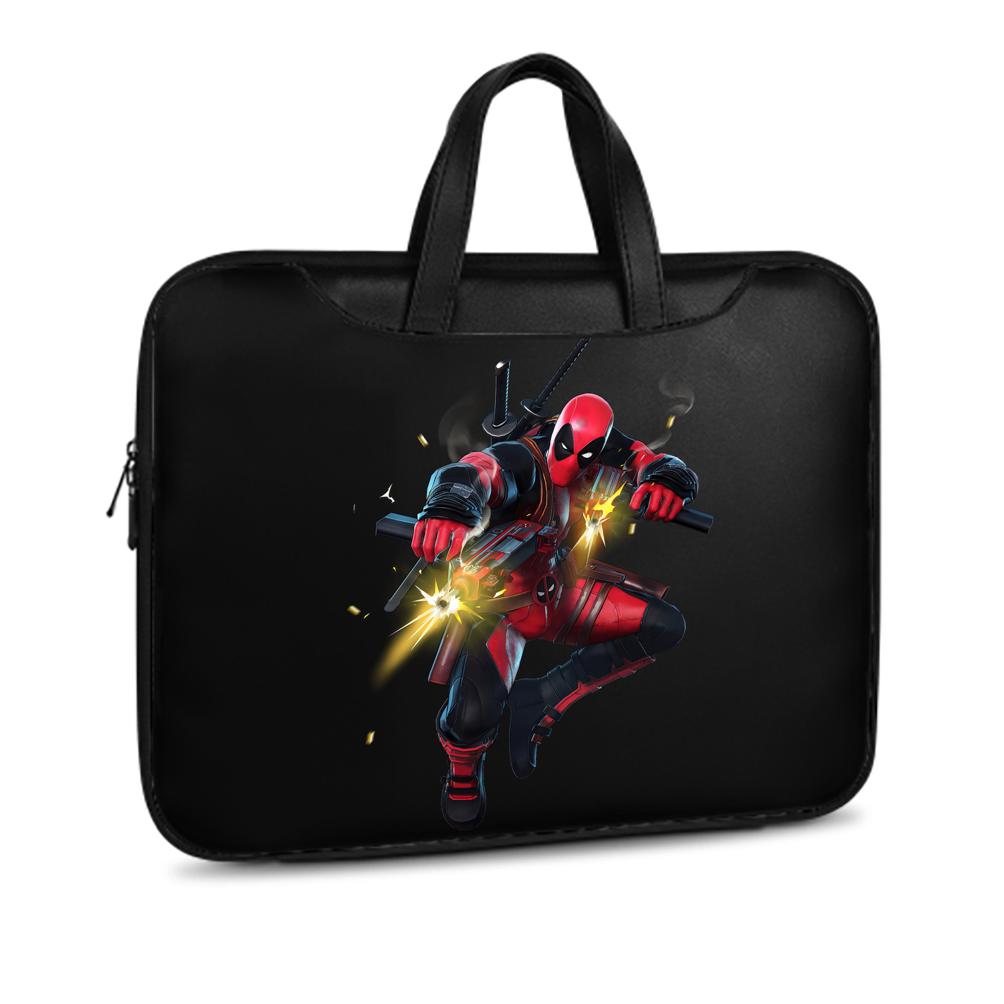 （画像用） Deadpool デッドプール レザーラップトップバッグ　ノートパソコンケース