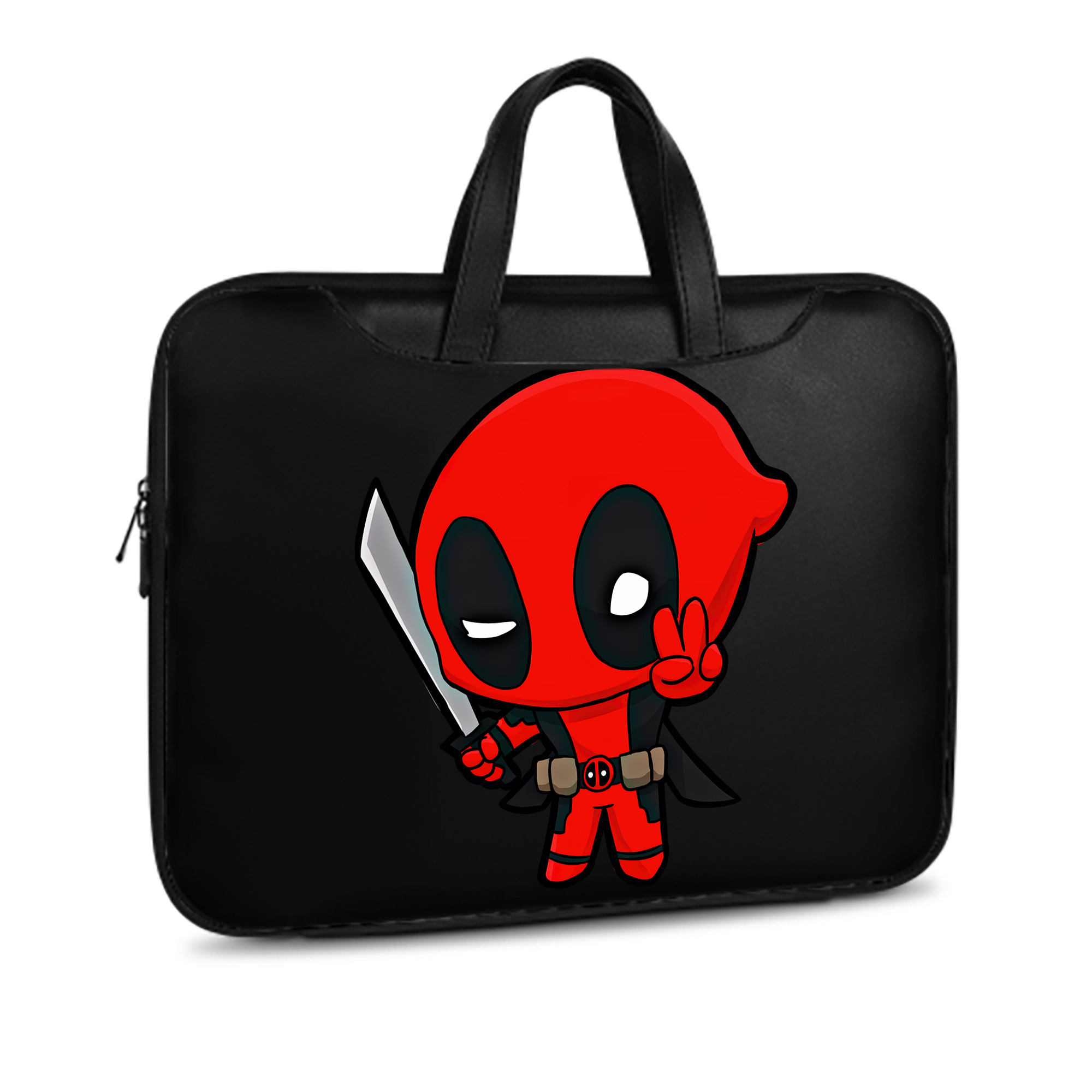 （画像用） Deadpool デッドプール レザーラップトップバッグ　ノートパソコンケース