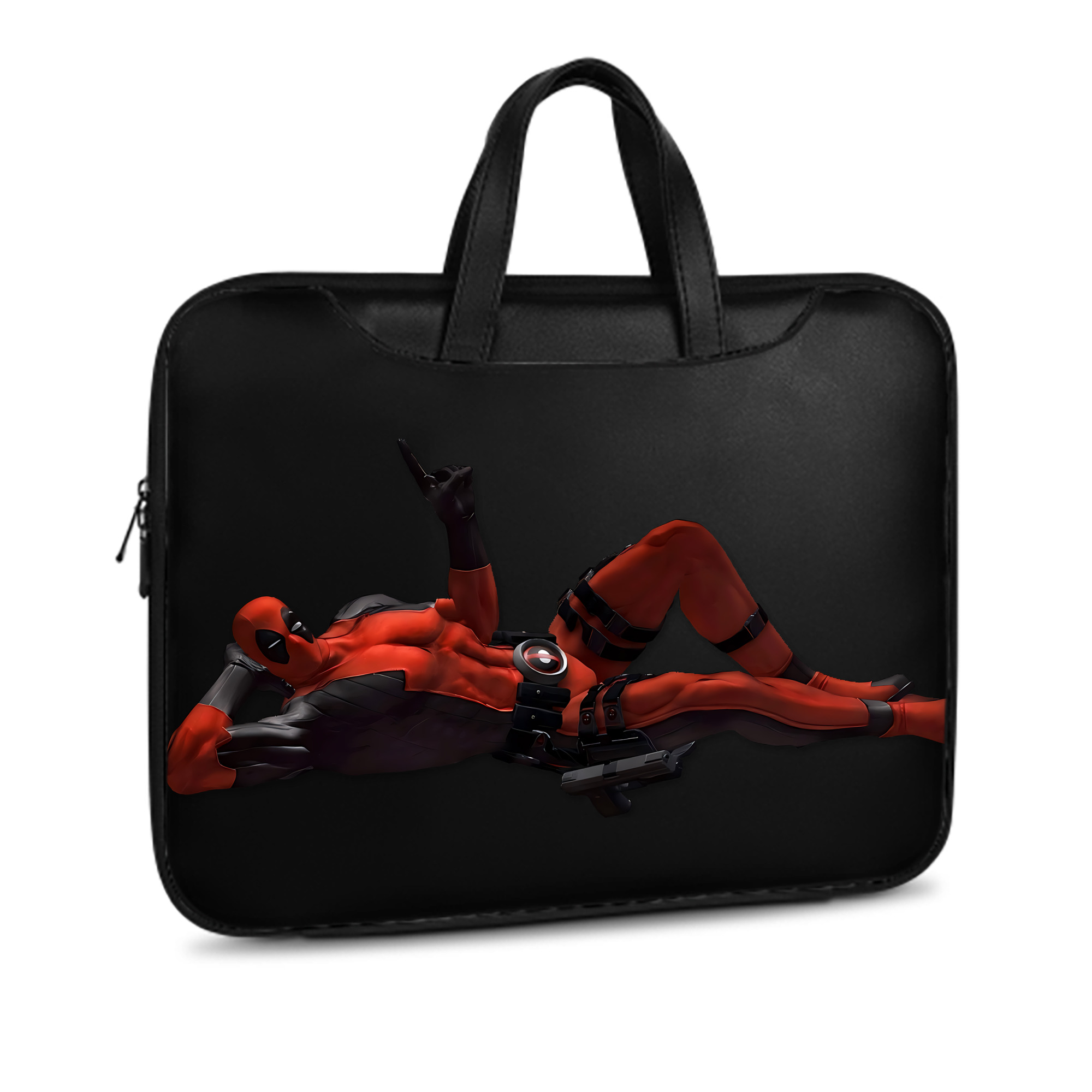 （画像用） Deadpool デッドプール レザーラップトップバッグ　ノートパソコンケース