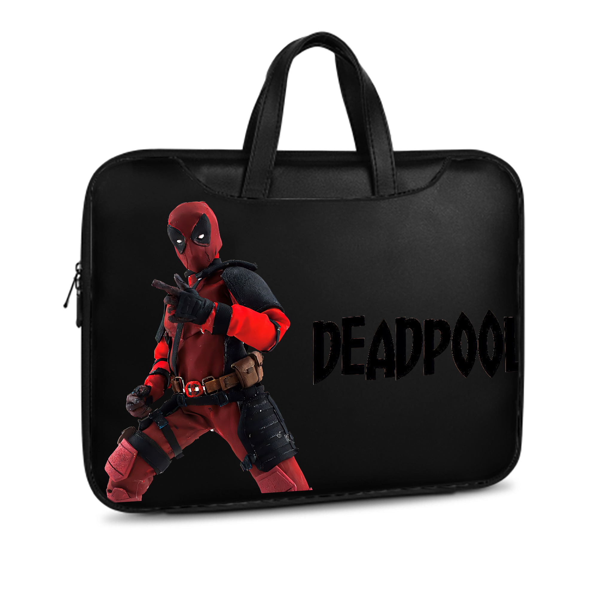 （画像用） Deadpool デッドプール レザーラップトップバッグ　ノートパソコンケース