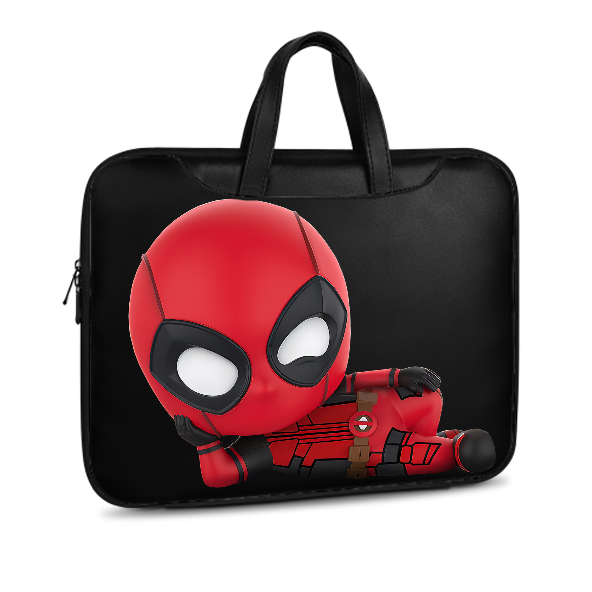 （画像用） Deadpool デッドプール レザーラップトップバッグ　ノートパソコンケース