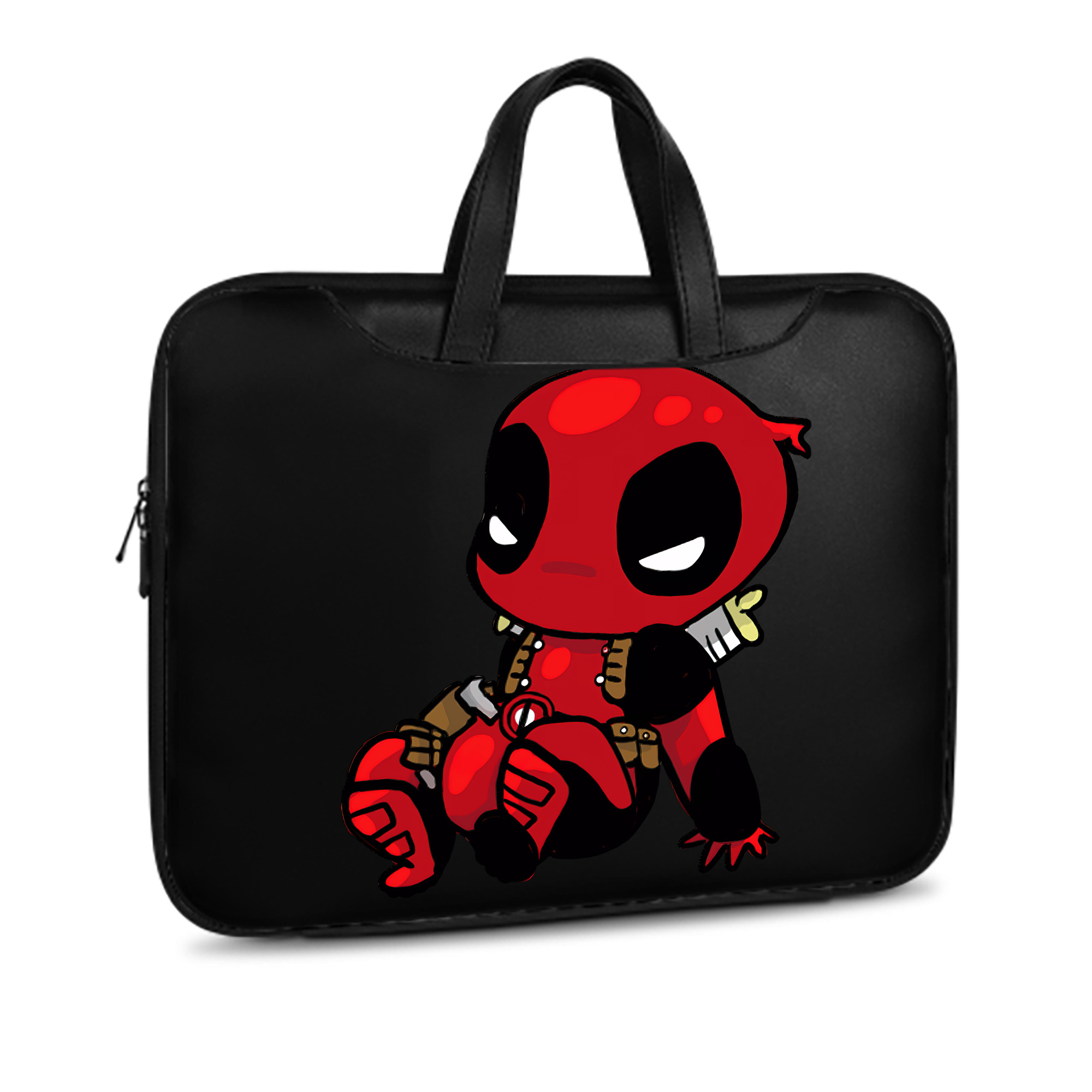（画像用） Deadpool デッドプール レザーラップトップバッグ　ノートパソコンケース
