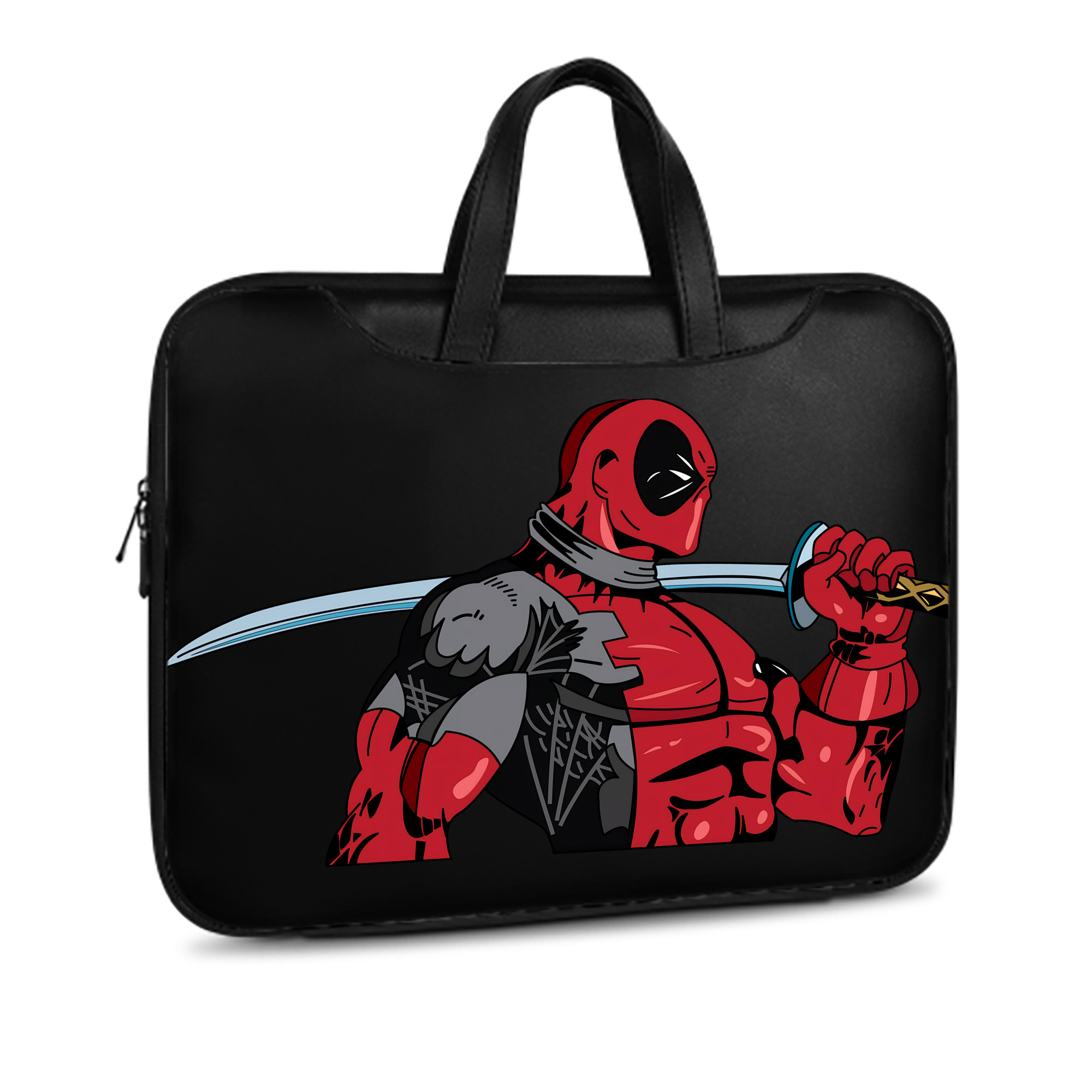 （画像用） Deadpool デッドプール レザーラップトップバッグ　ノートパソコンケース