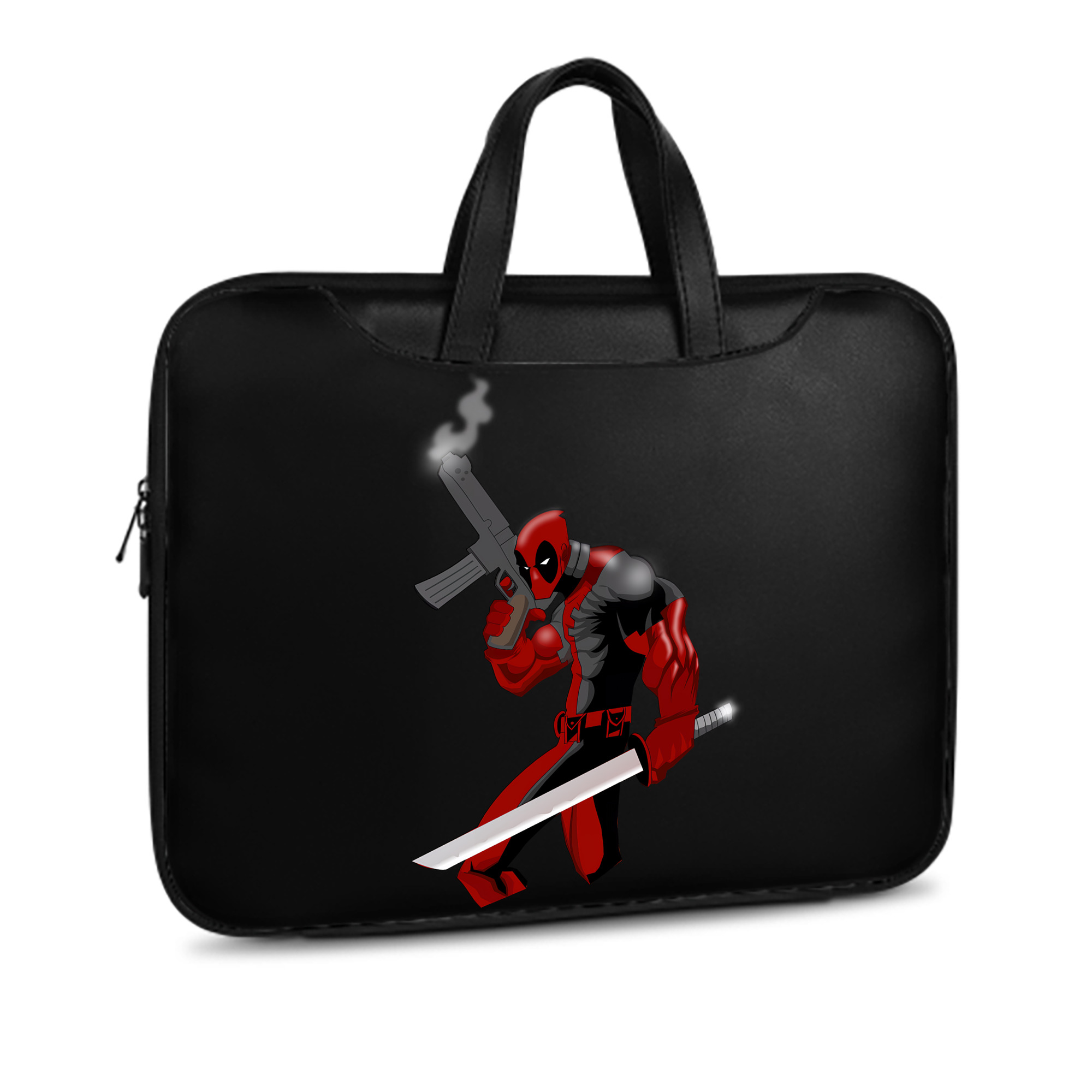 （画像用） Deadpool デッドプール レザーラップトップバッグ　ノートパソコンケース