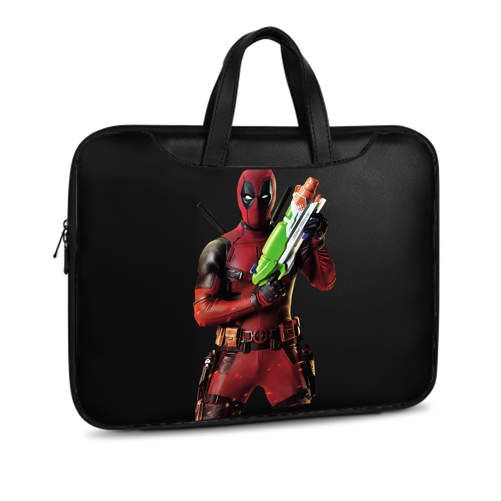 （画像用） Deadpool デッドプール レザーラップトップバッグ　ノートパソコンケース