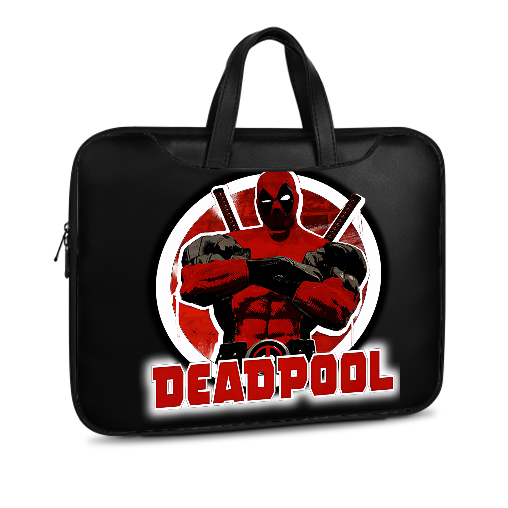 （画像用） Deadpool デッドプール レザーラップトップバッグ　ノートパソコンケース