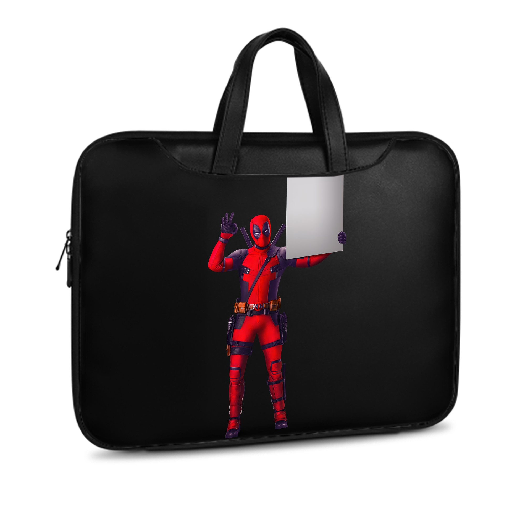 （画像用） Deadpool デッドプール レザーラップトップバッグ　ノートパソコンケース