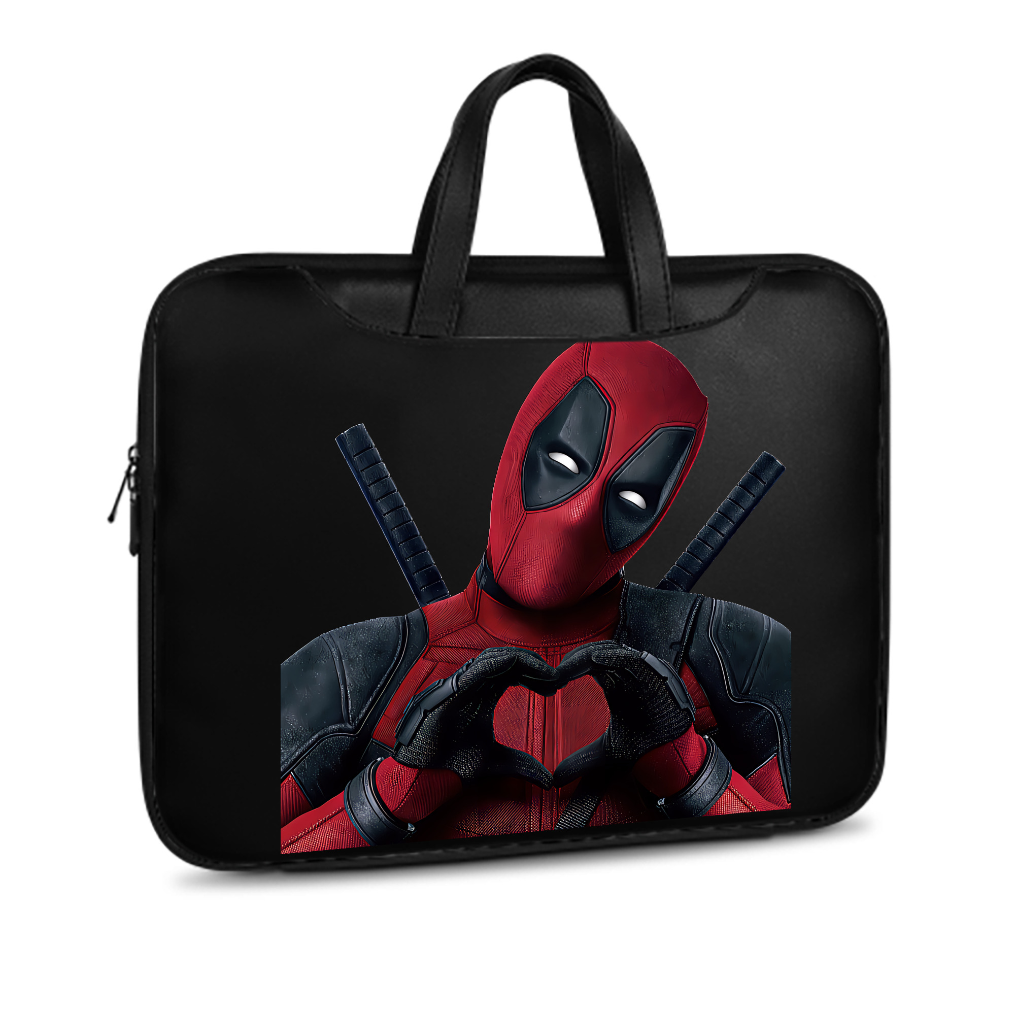 （画像用） Deadpool デッドプール レザーラップトップバッグ　ノートパソコンケース