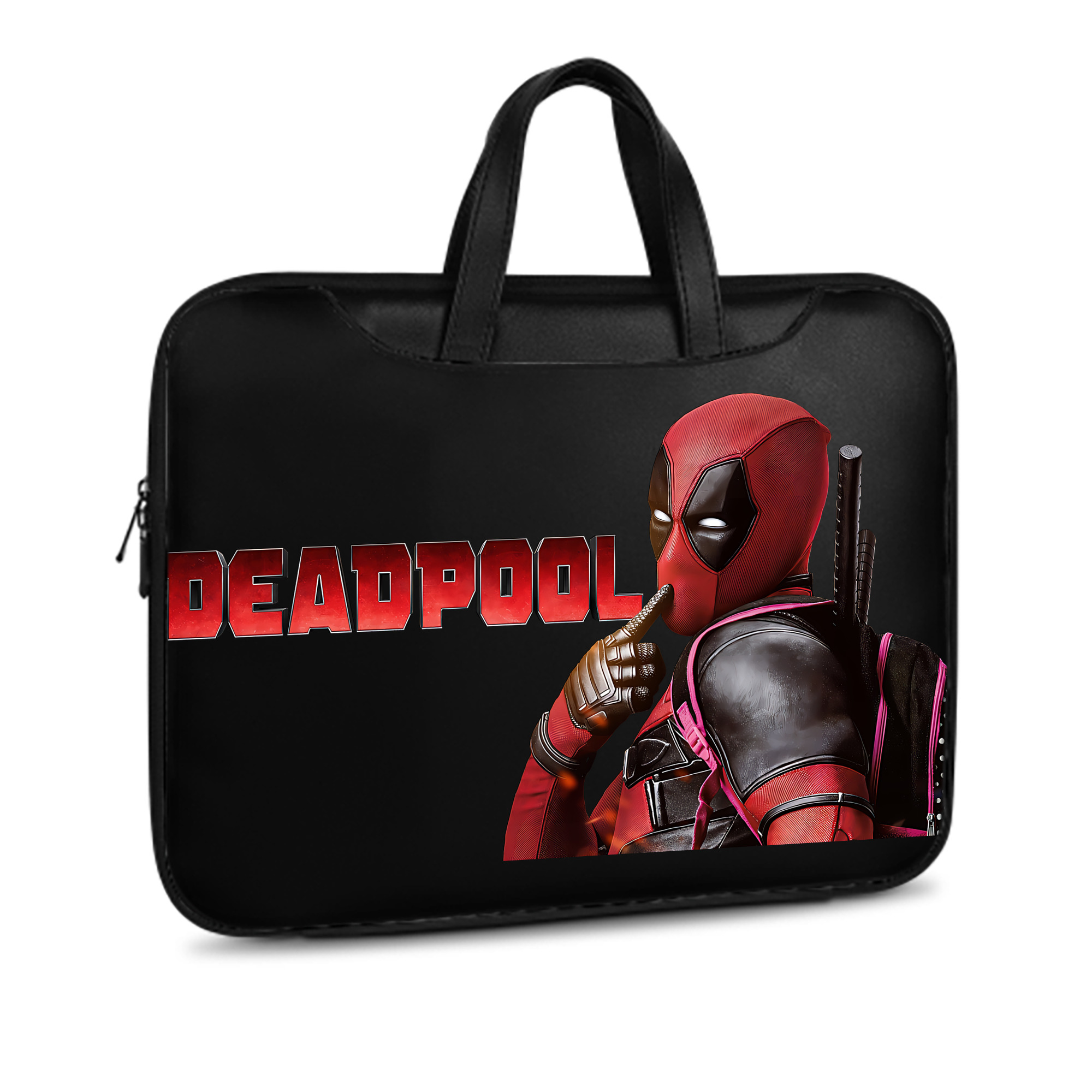 （画像用） Deadpool デッドプール レザーラップトップバッグ　ノートパソコンケース