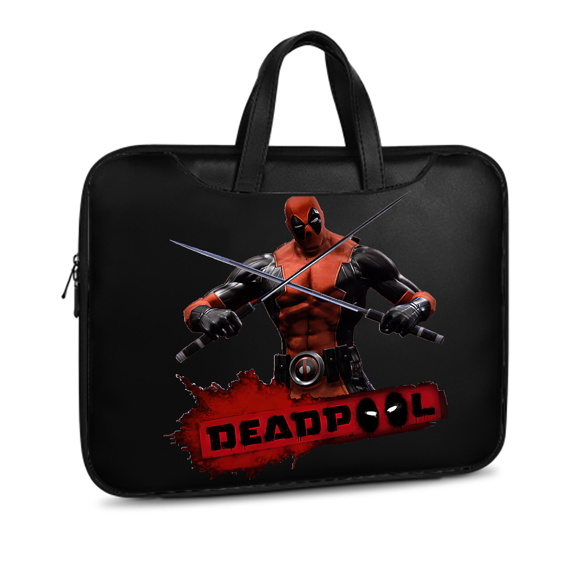 （画像用） Deadpool デッドプール レザーラップトップバッグ　ノートパソコンケース