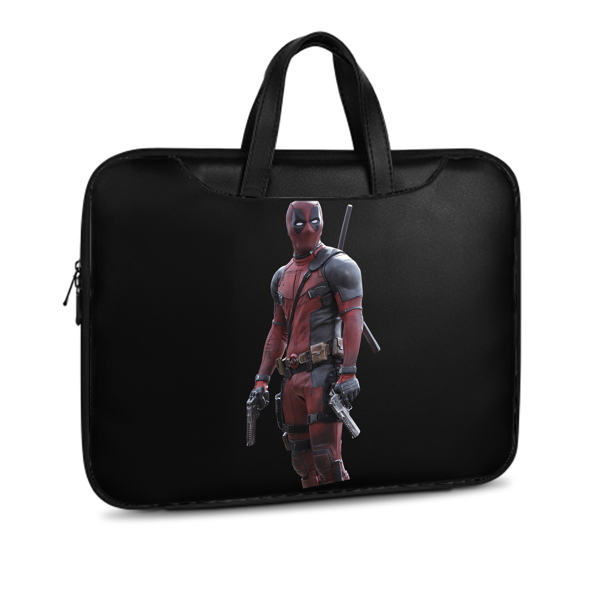 （画像用） Deadpool デッドプール レザーラップトップバッグ　ノートパソコンケース