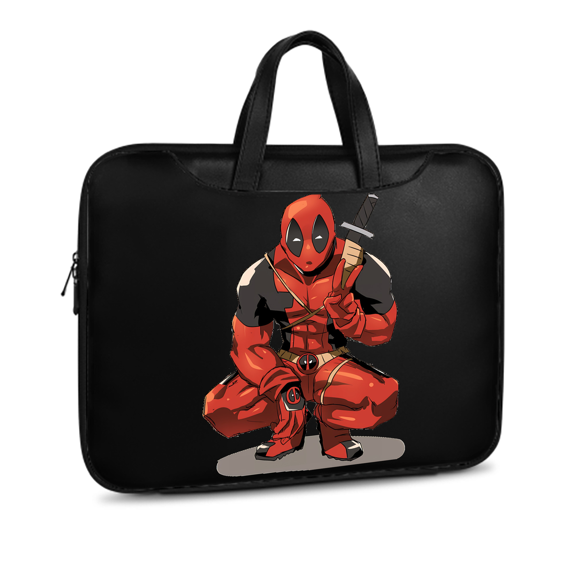 （画像用） Deadpool デッドプール レザーラップトップバッグ　ノートパソコンケース