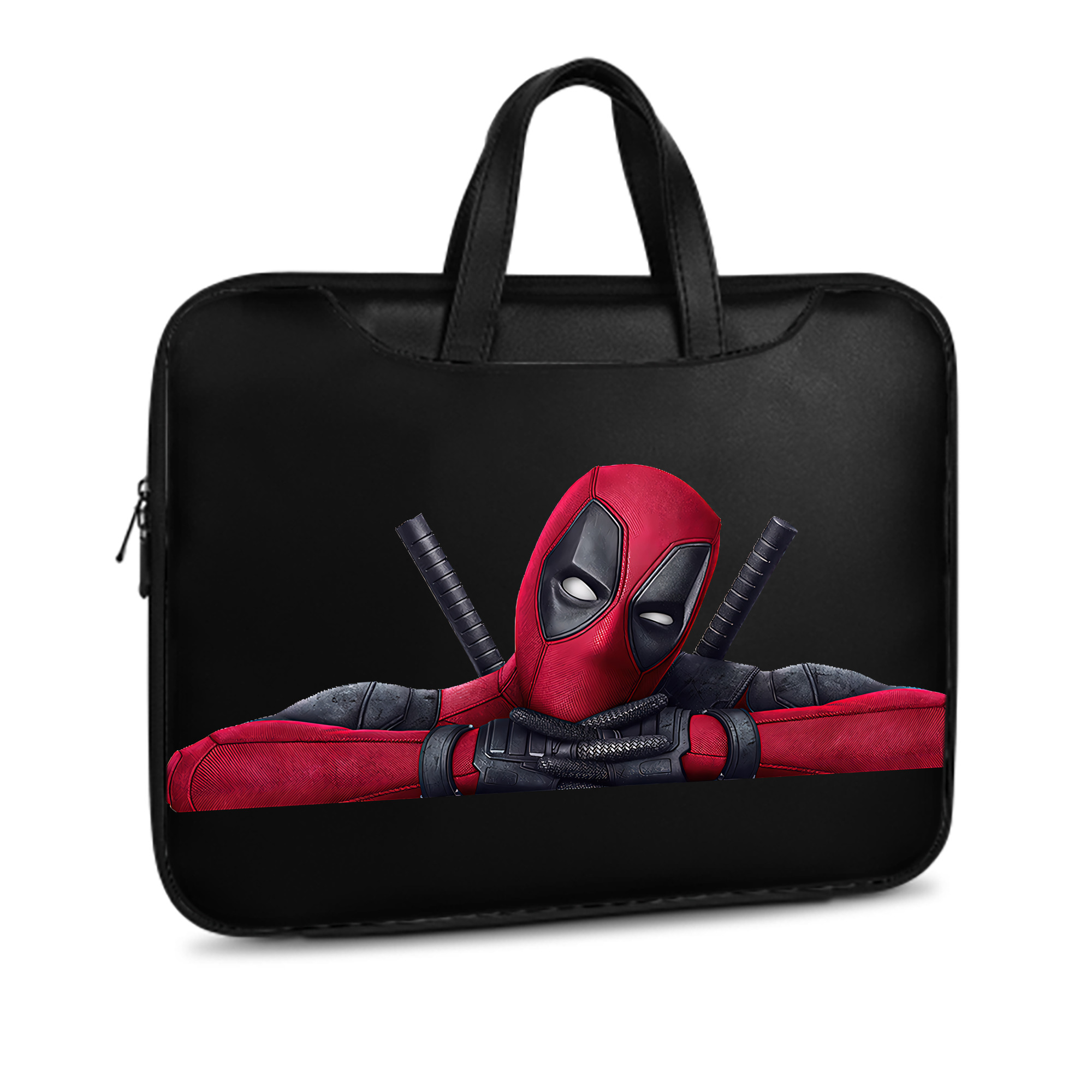（画像用） Deadpool デッドプール レザーラップトップバッグ　ノートパソコンケース