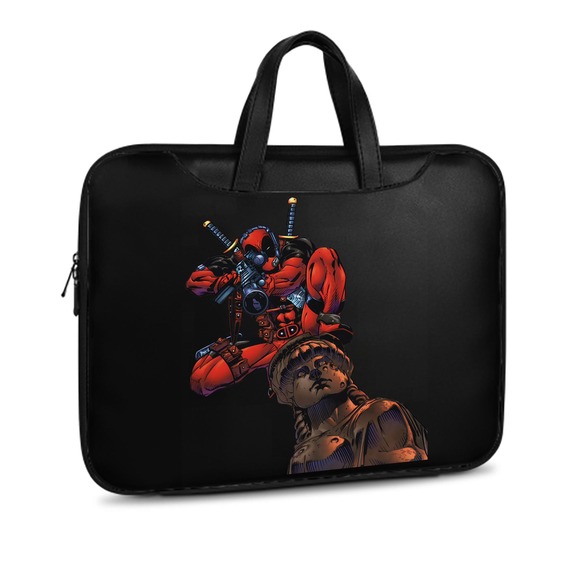 （画像用） Deadpool デッドプール レザーラップトップバッグ　ノートパソコンケース