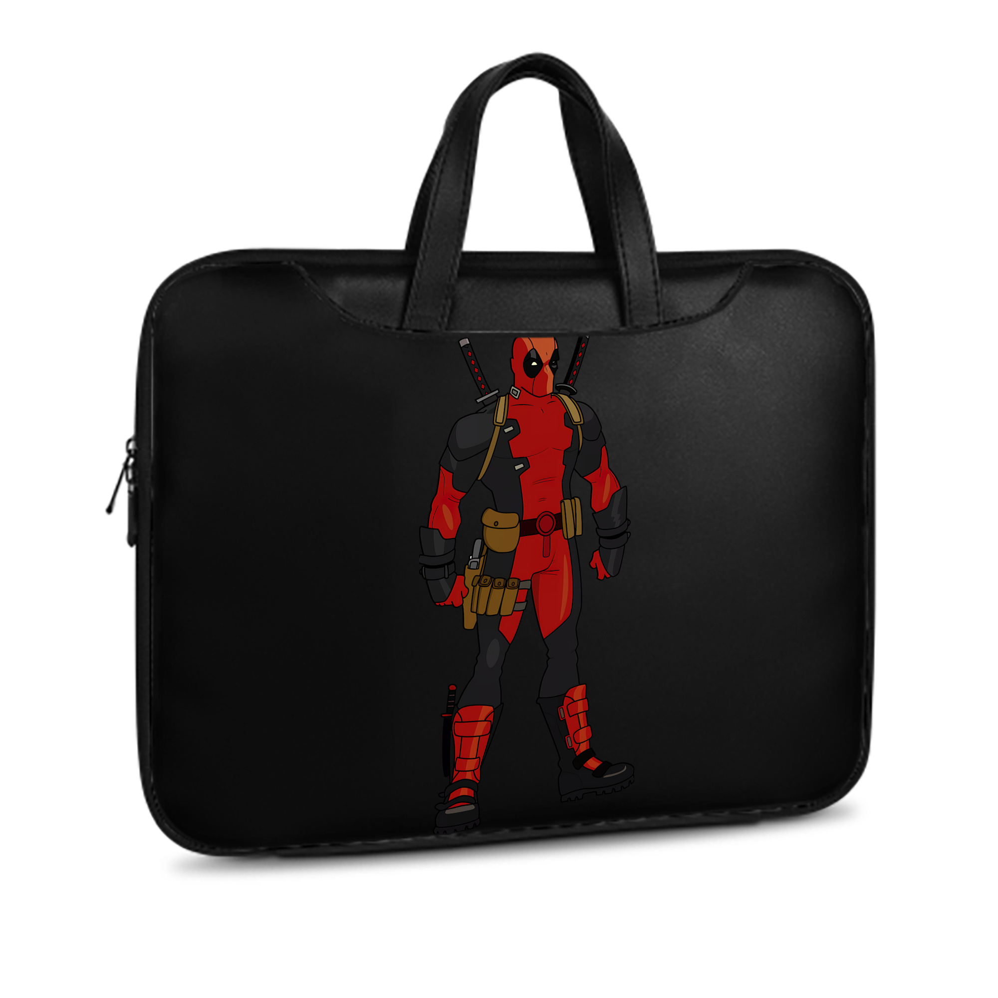 （画像用） Deadpool デッドプール レザーラップトップバッグ　ノートパソコンケース