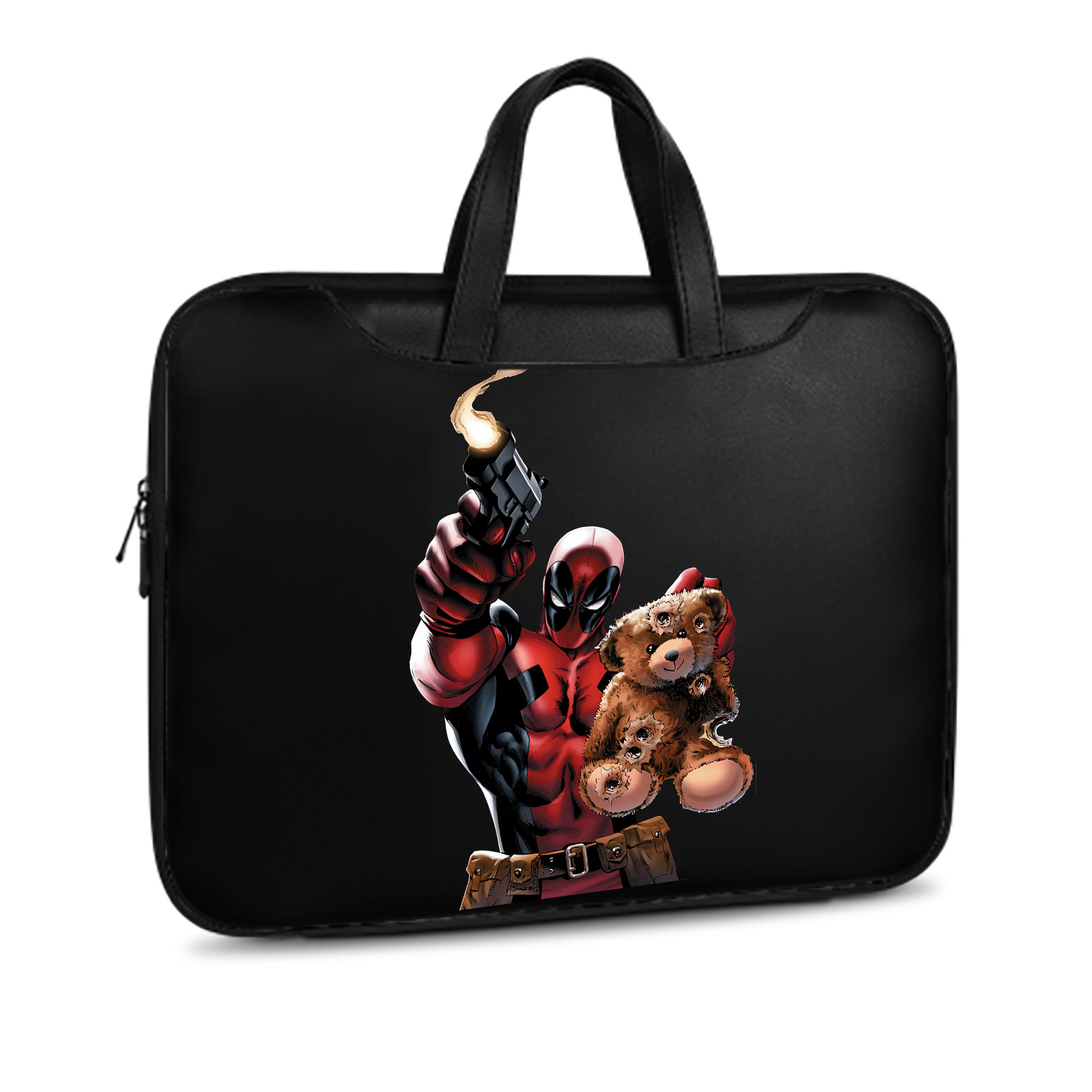 （画像用） Deadpool デッドプール レザーラップトップバッグ　ノートパソコンケース