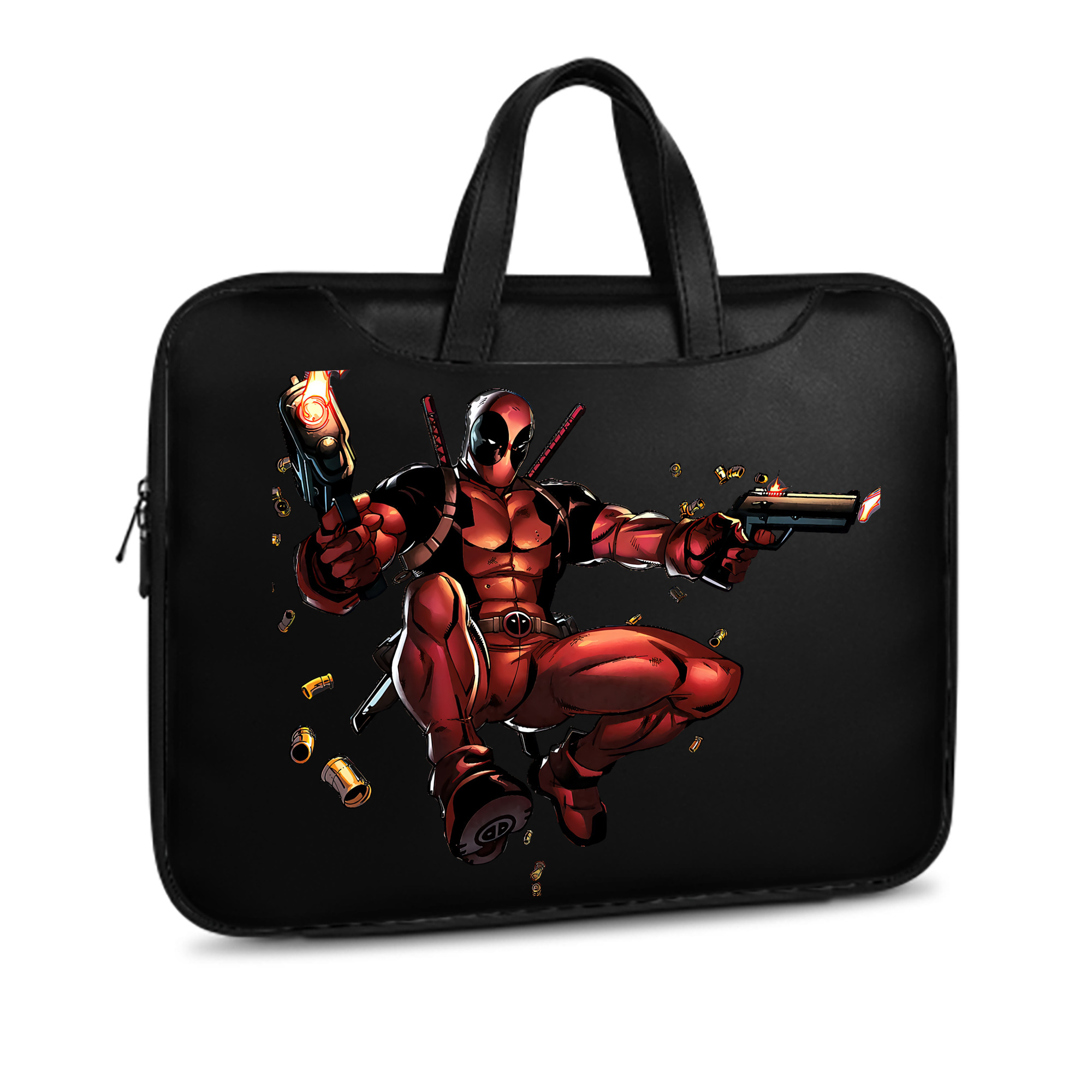 （画像用） Deadpool デッドプール レザーラップトップバッグ　ノートパソコンケース