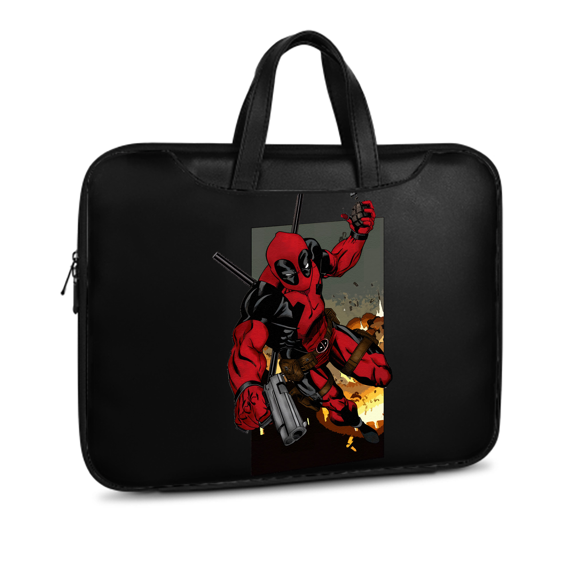 （画像用） Deadpool デッドプール レザーラップトップバッグ　ノートパソコンケース