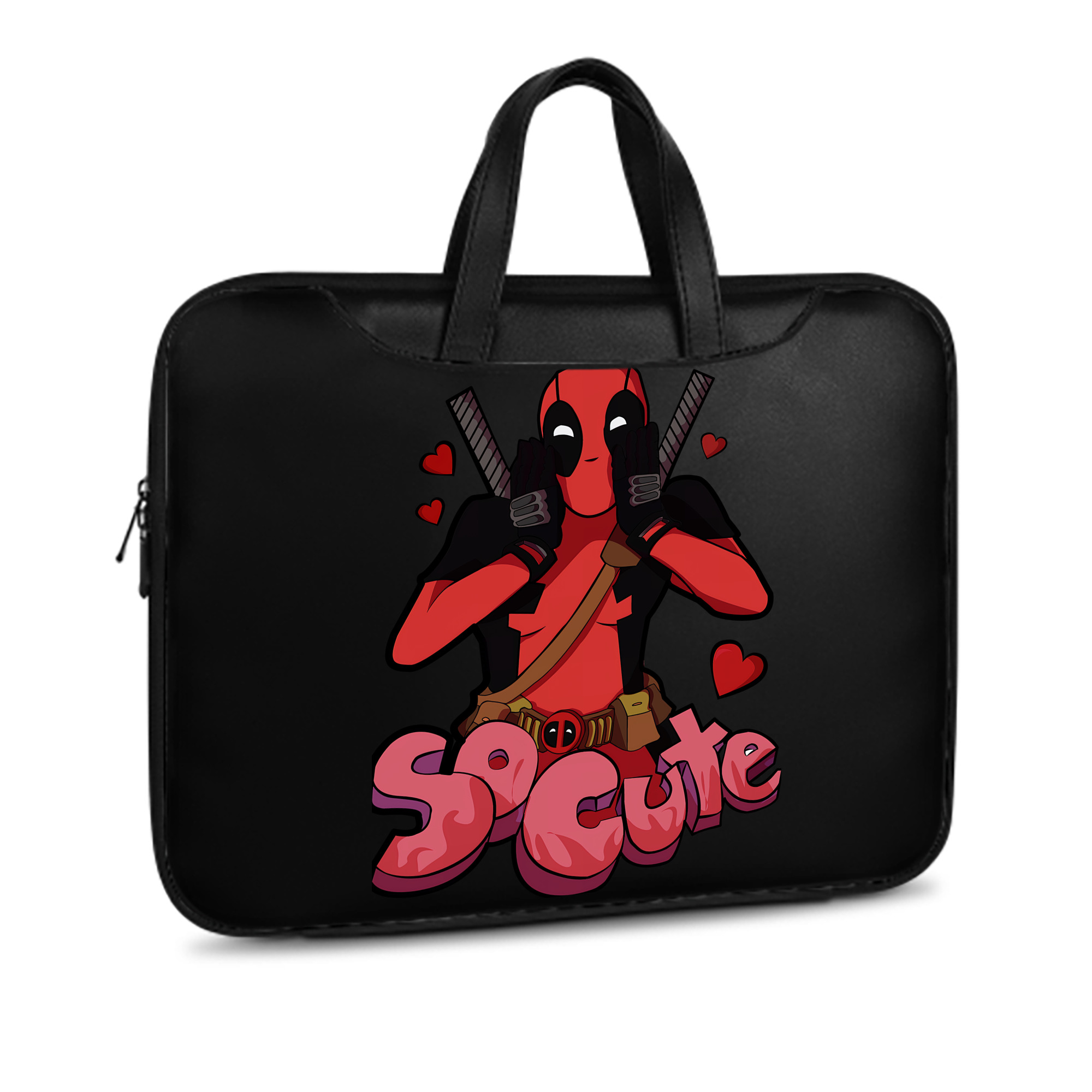（画像用） Deadpool デッドプール レザーラップトップバッグ　ノートパソコンケース