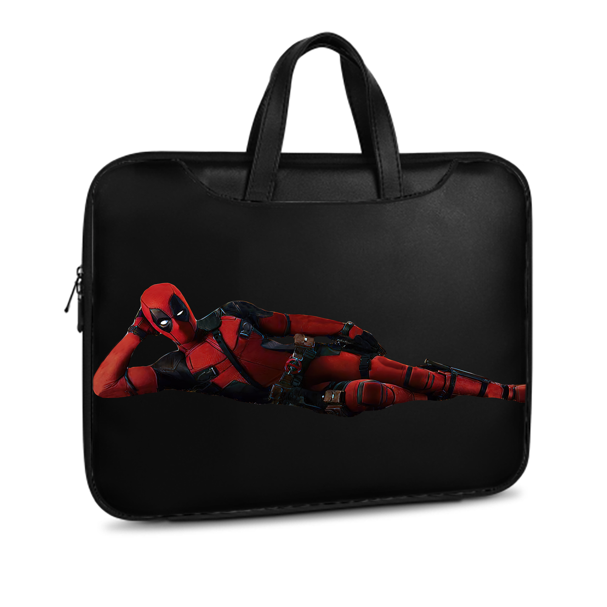 （画像用） Deadpool デッドプール レザーラップトップバッグ　ノートパソコンケース
