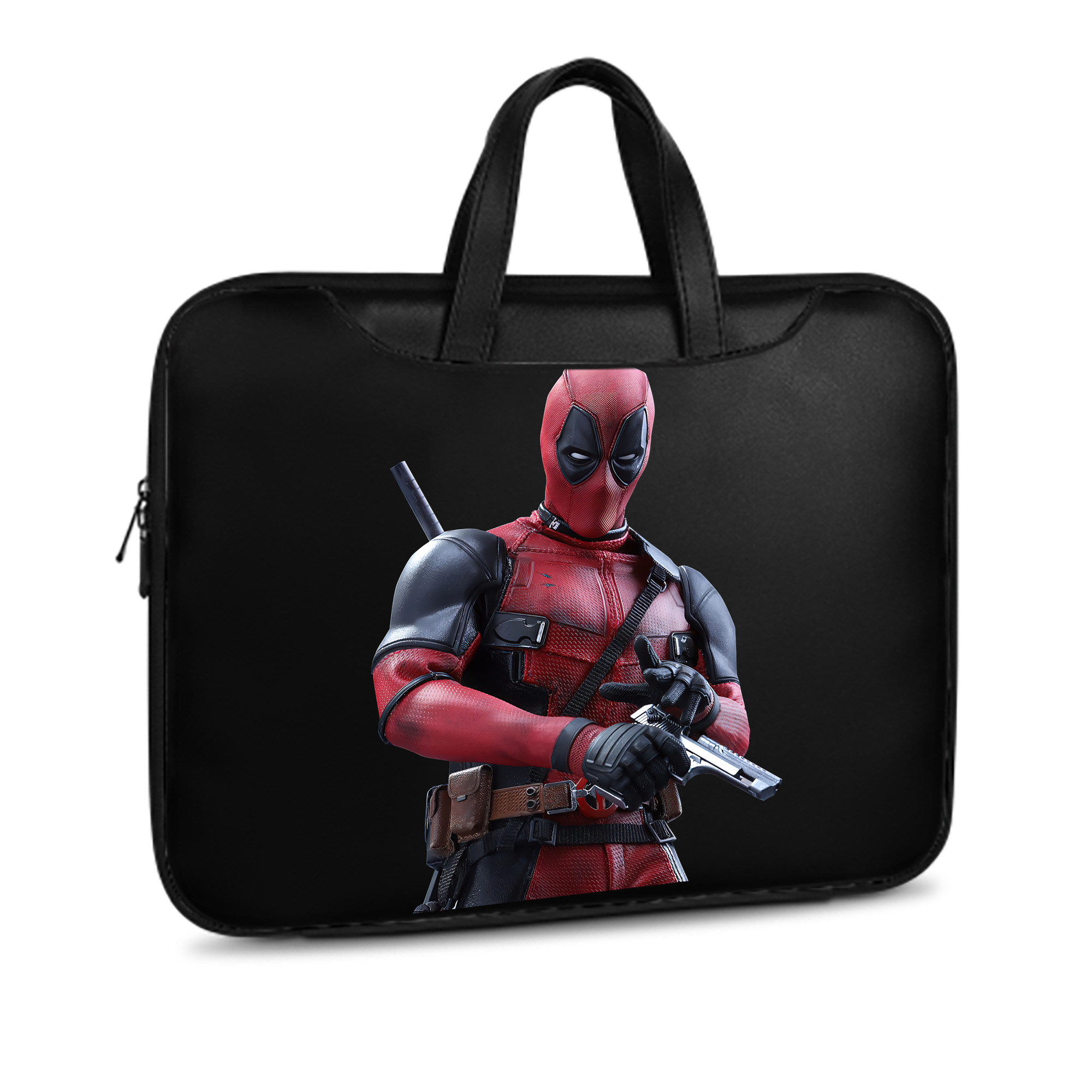 （画像用） Deadpool デッドプール レザーラップトップバッグ　ノートパソコンケース