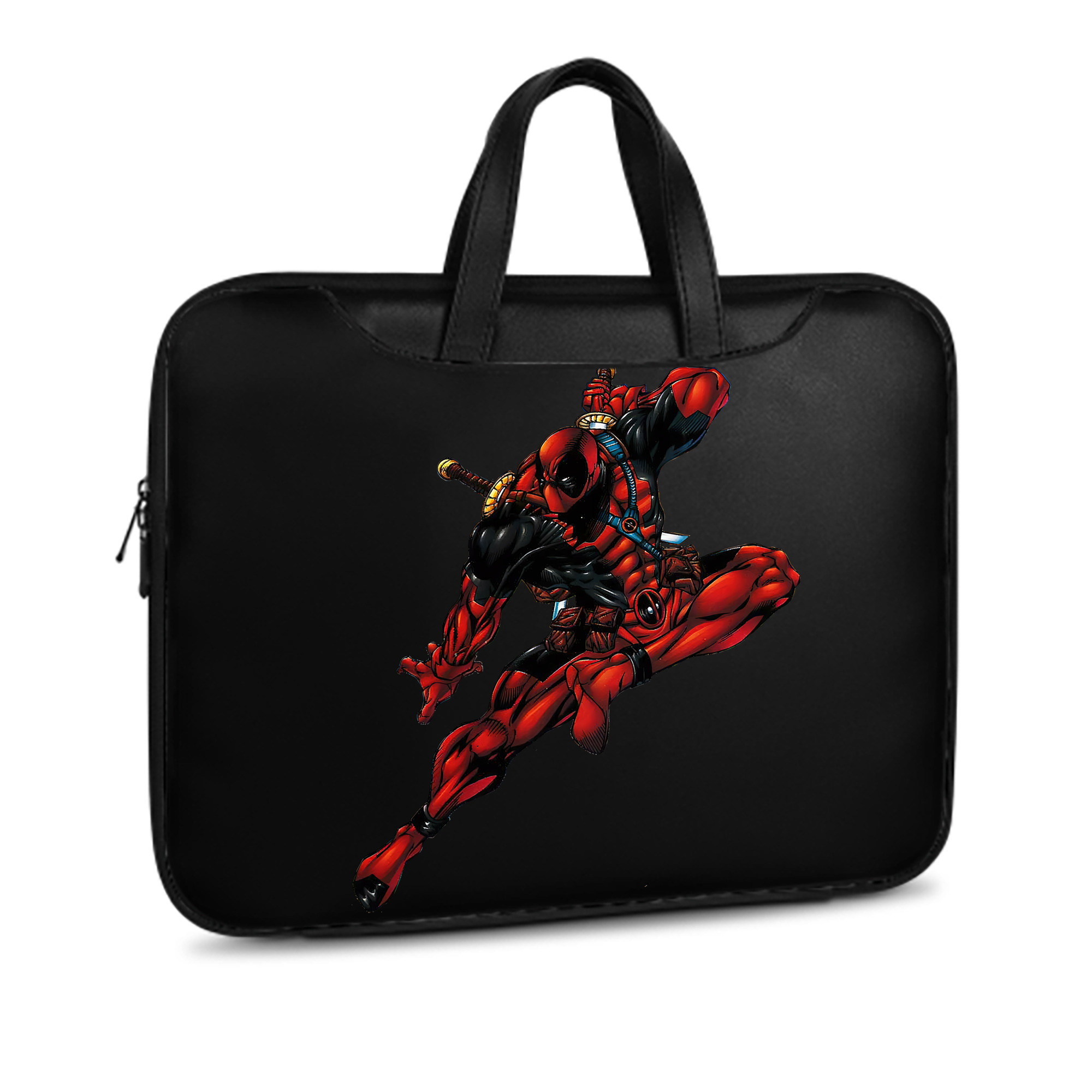 （画像用） Deadpool デッドプール レザーラップトップバッグ　ノートパソコンケース